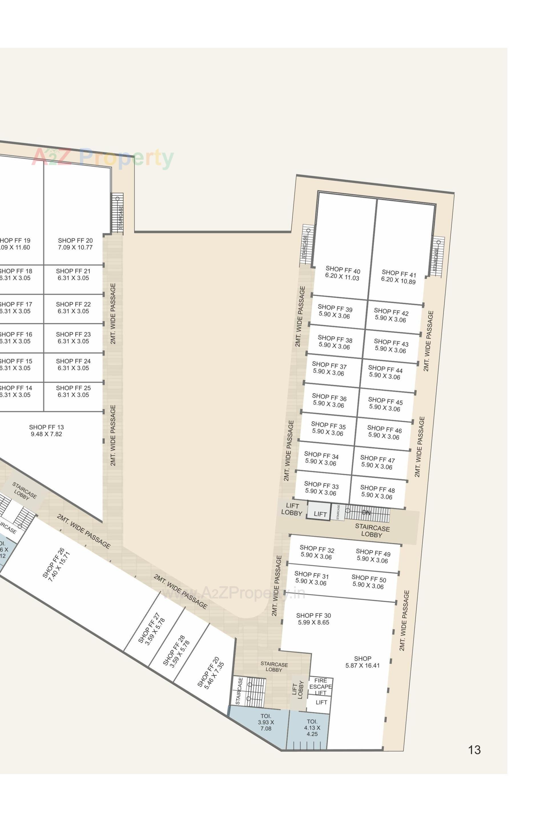 Layout of real estate project Madhuban Centre Square located at Karjan, Vadodara, Gujarat