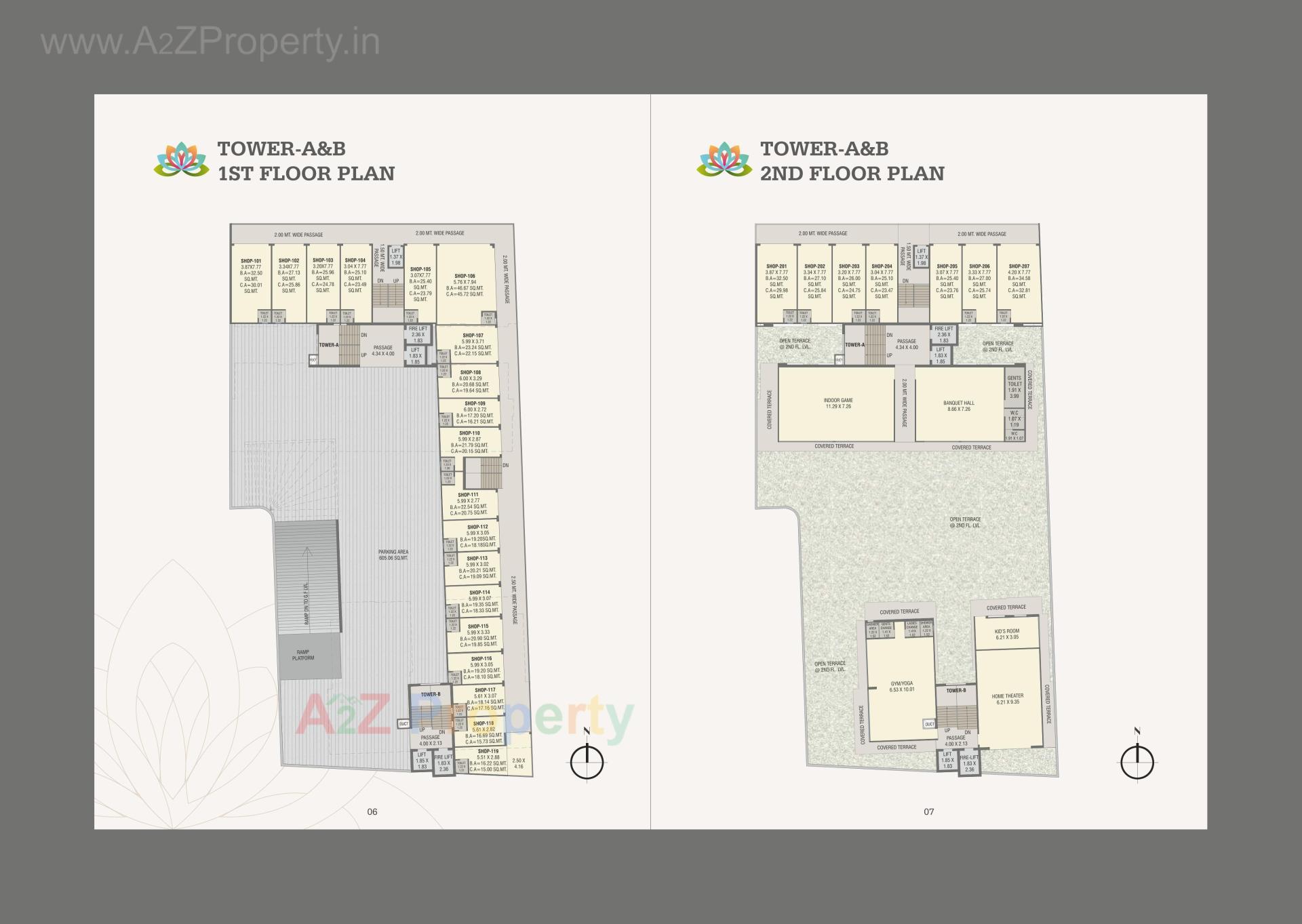 Layout of real estate project Madhuban Clublife located at Bapod, Vadodara, Gujarat