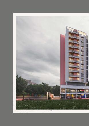 Elevation of real estate project Madhuban Clublife located at Bapod, Vadodara, Gujarat