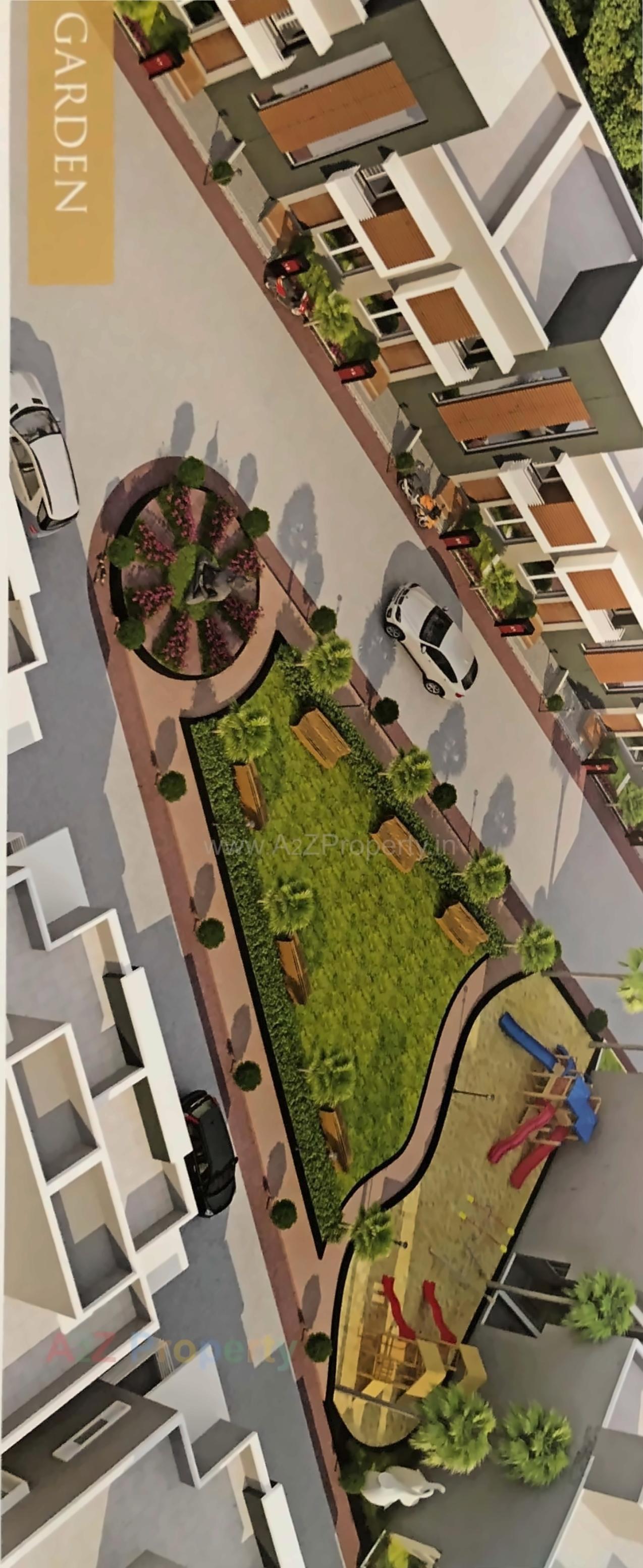 3D Elevation of real estate project Madhuban Square located at Karjan, Vadodara, Gujarat