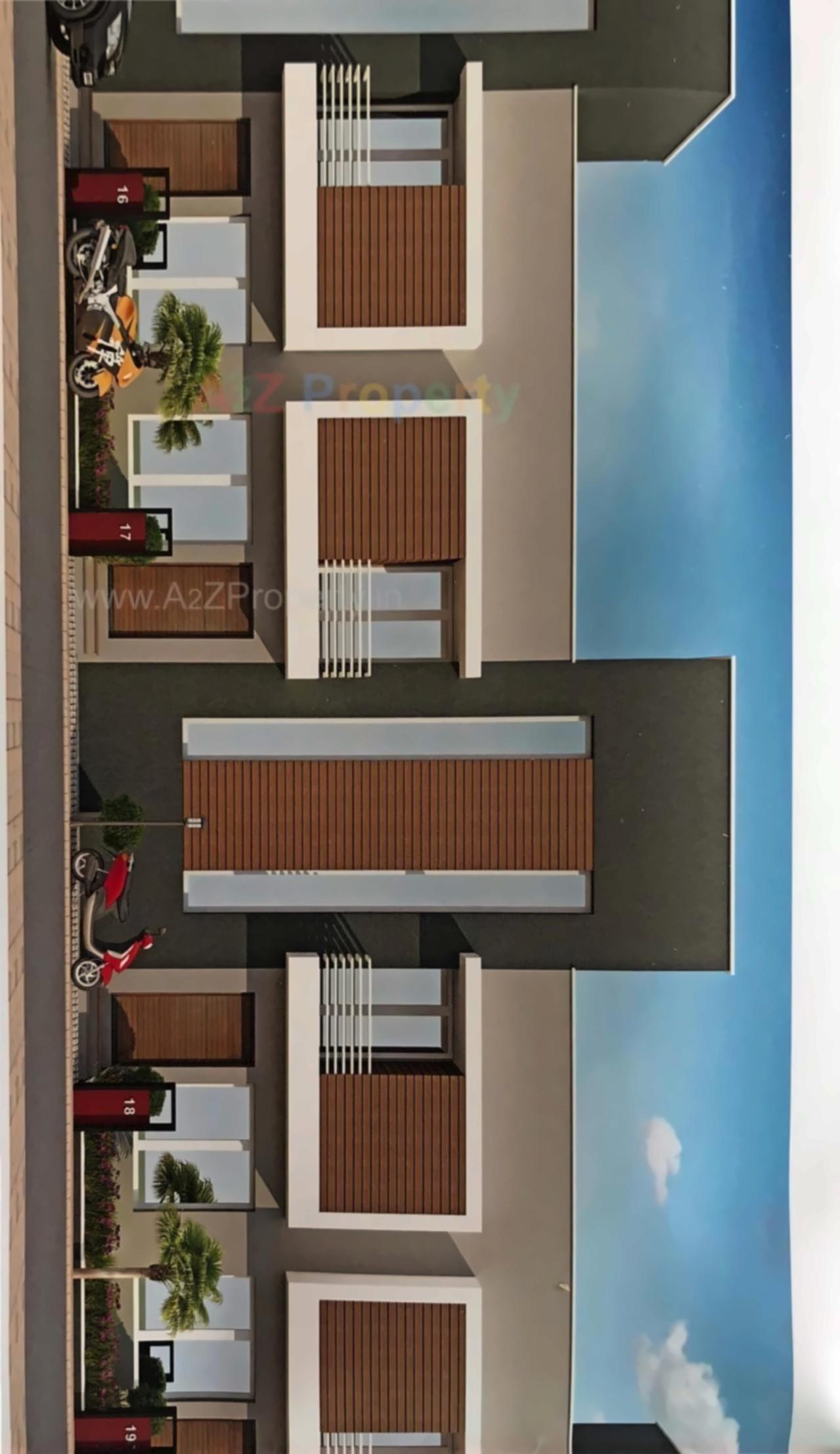 3D Elevation of real estate project Madhuban Square located at Karjan, Vadodara, Gujarat