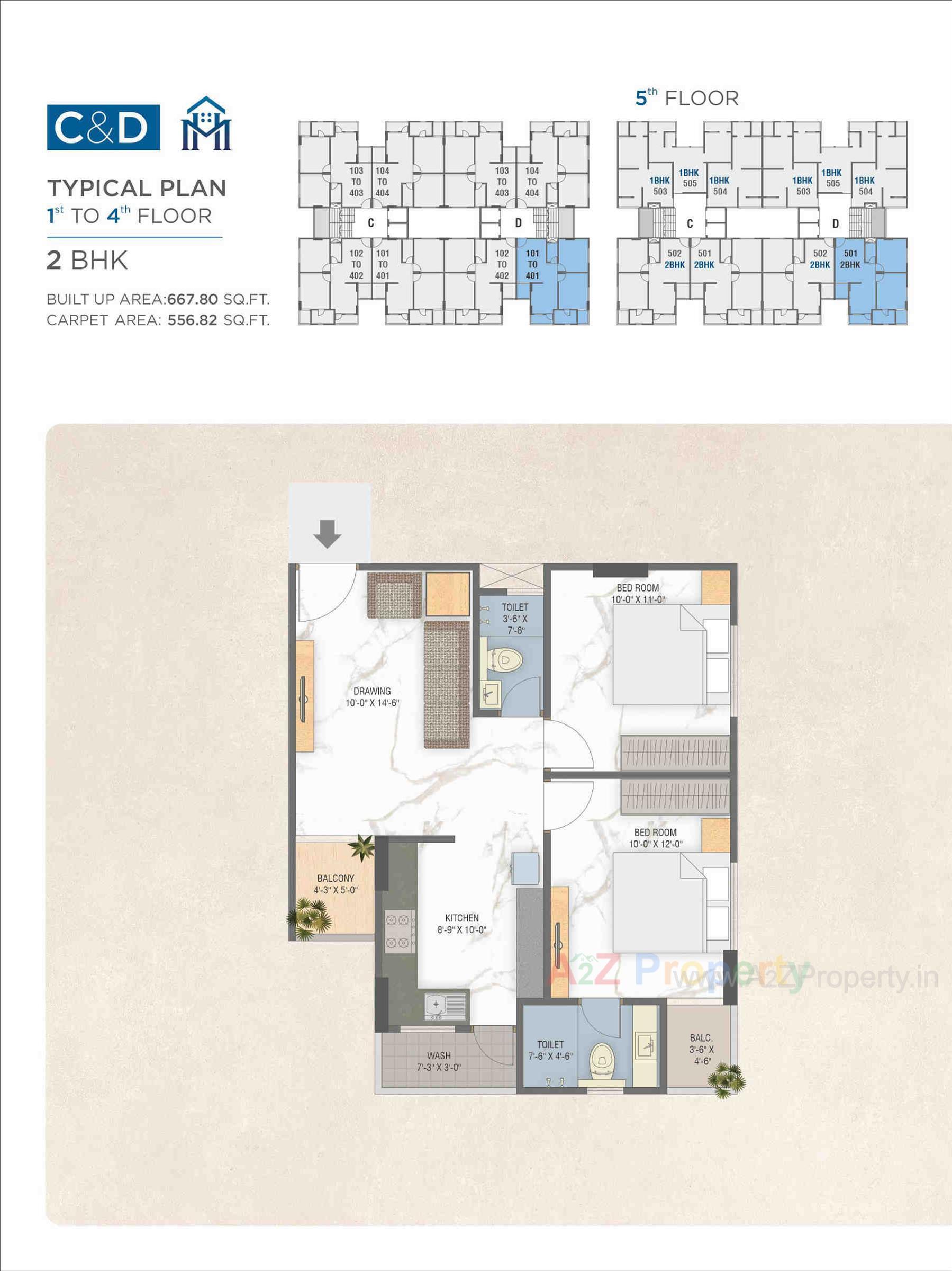 Layout of real estate project Madhuhar Palladium located at Gotri, Vadodara, Gujarat