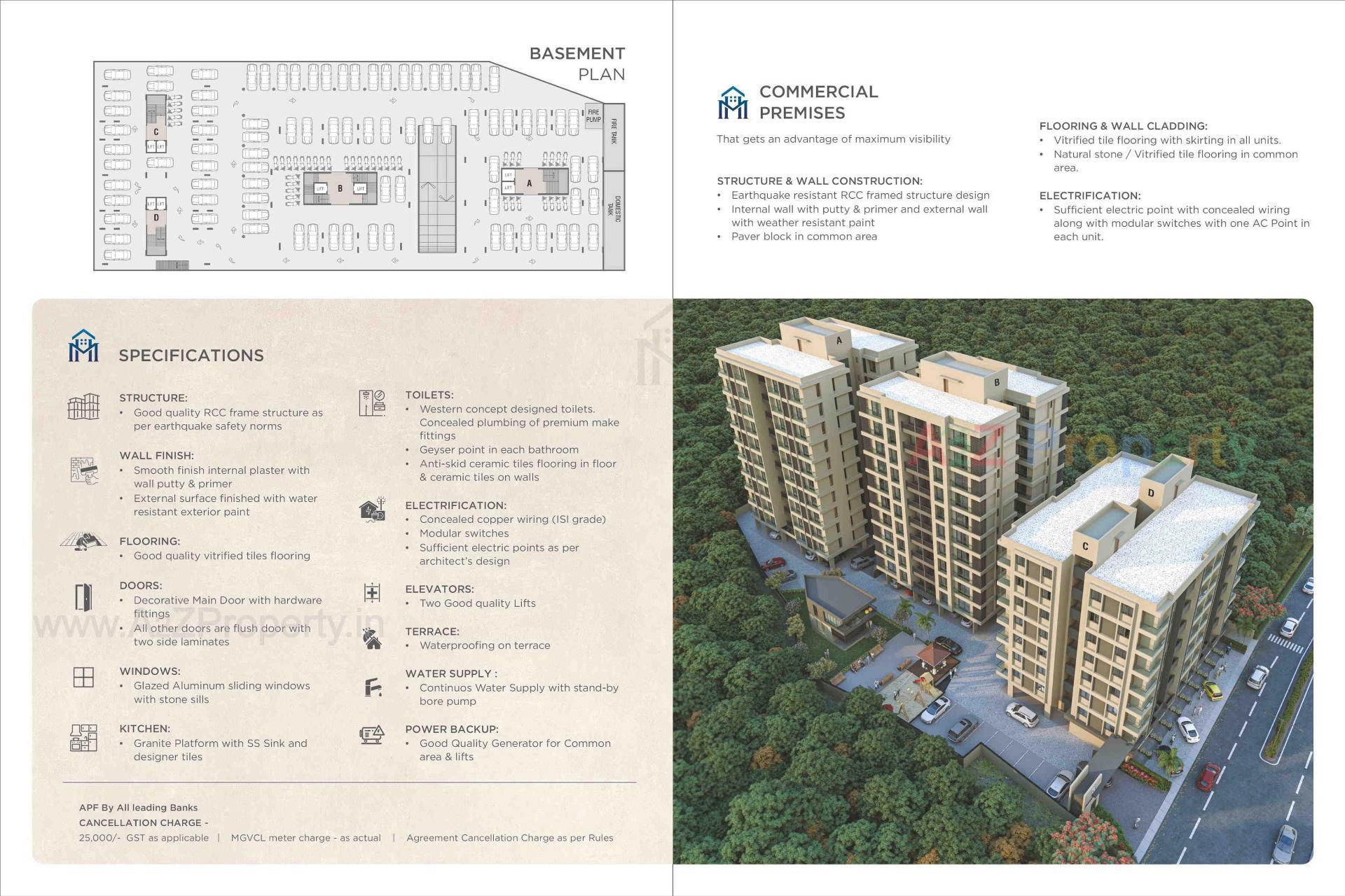 of real estate project Madhuhar Palladium located at Gotri, Vadodara, Gujarat