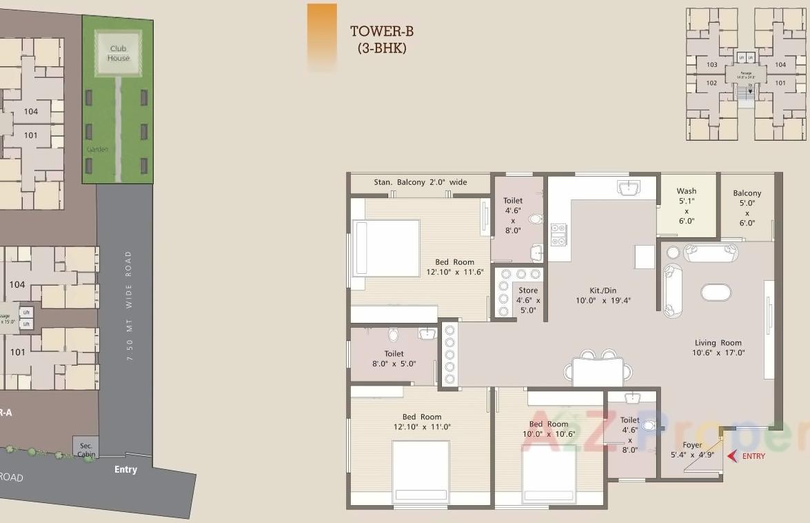 Layout of real estate project Madhuvan Clublife located at Harni, Vadodara, Gujarat