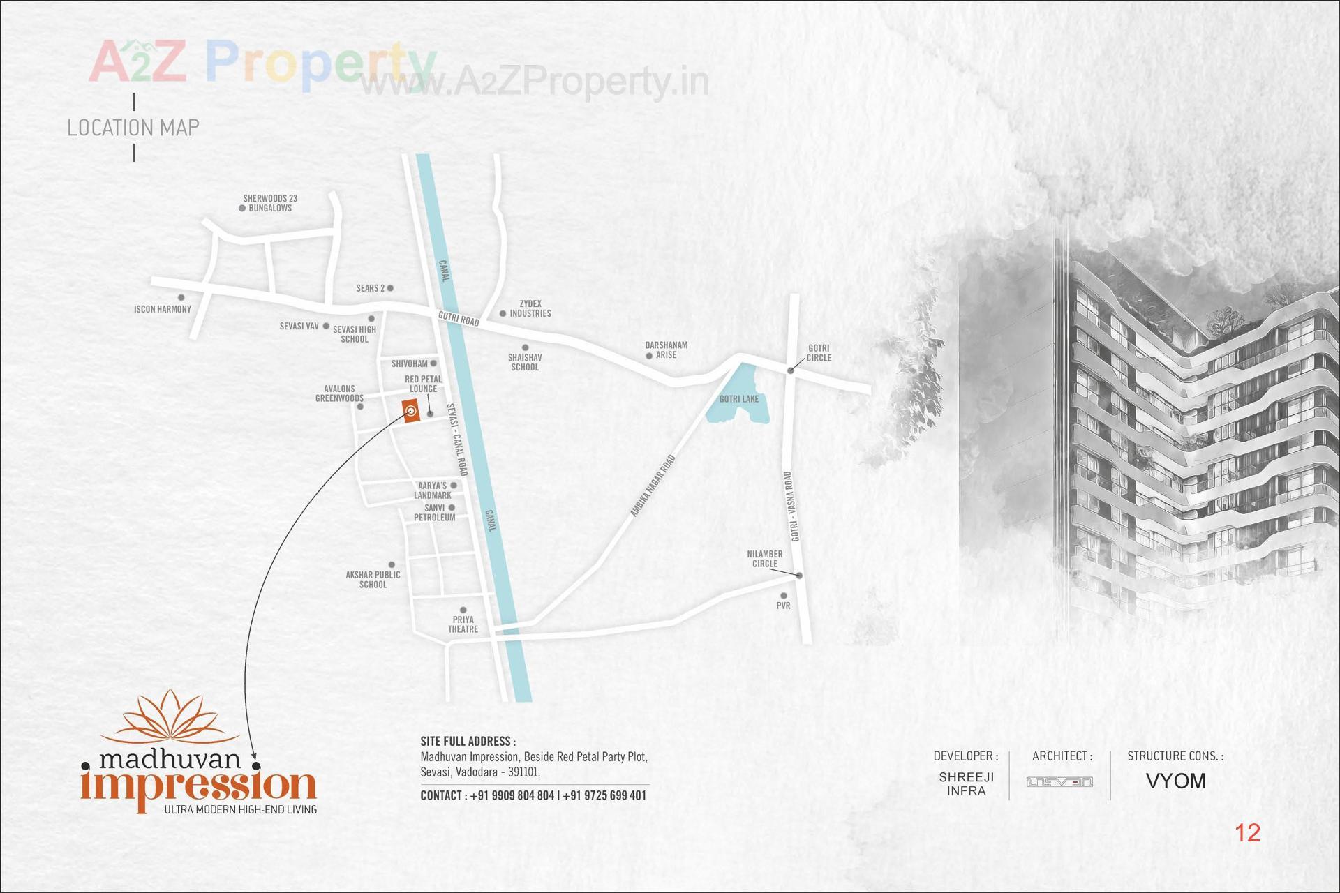  of real estate project Madhuvan Impression located at Sevasi, Vadodara, Gujarat