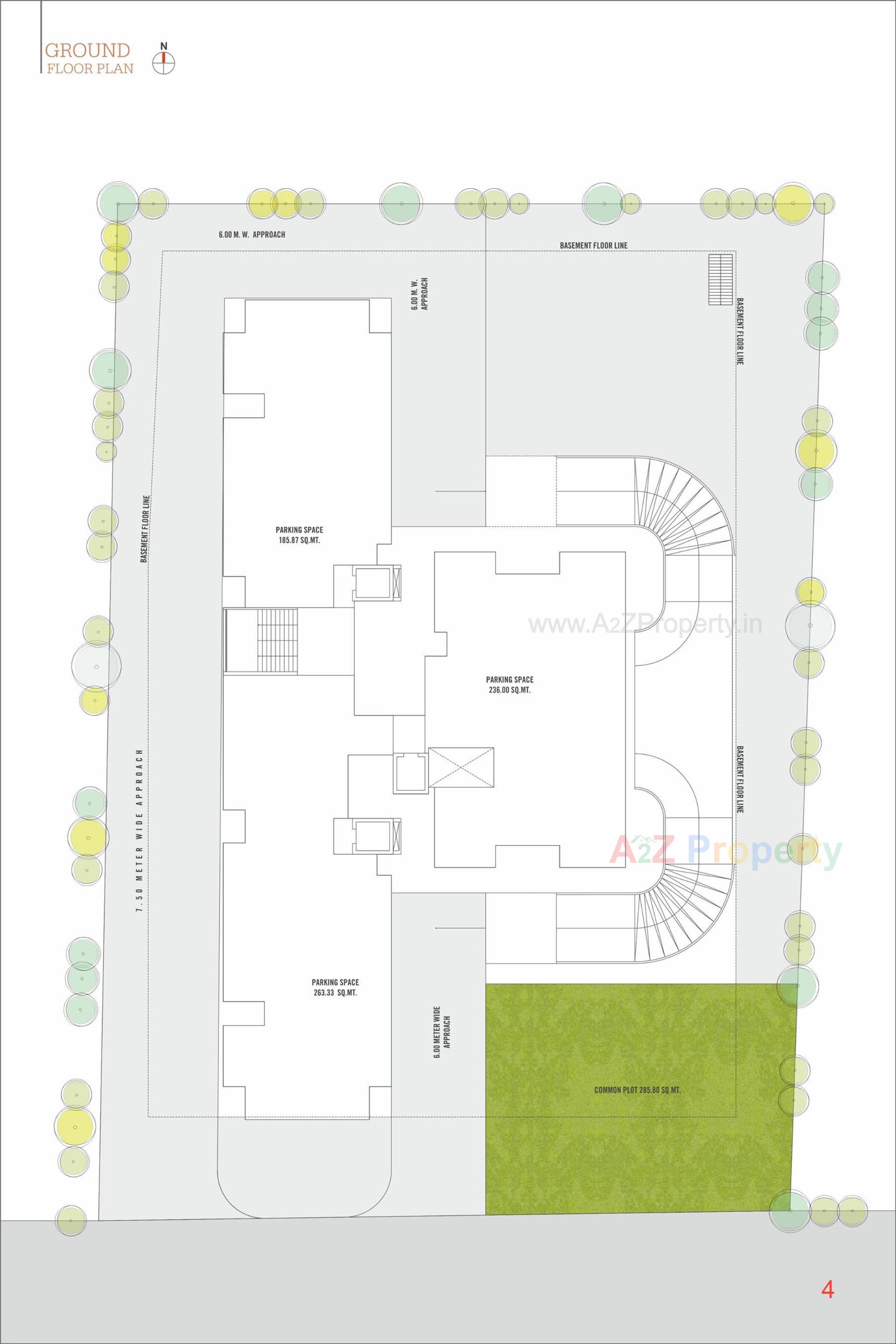 Layout of real estate project Madhuvan Impression located at Sevasi, Vadodara, Gujarat