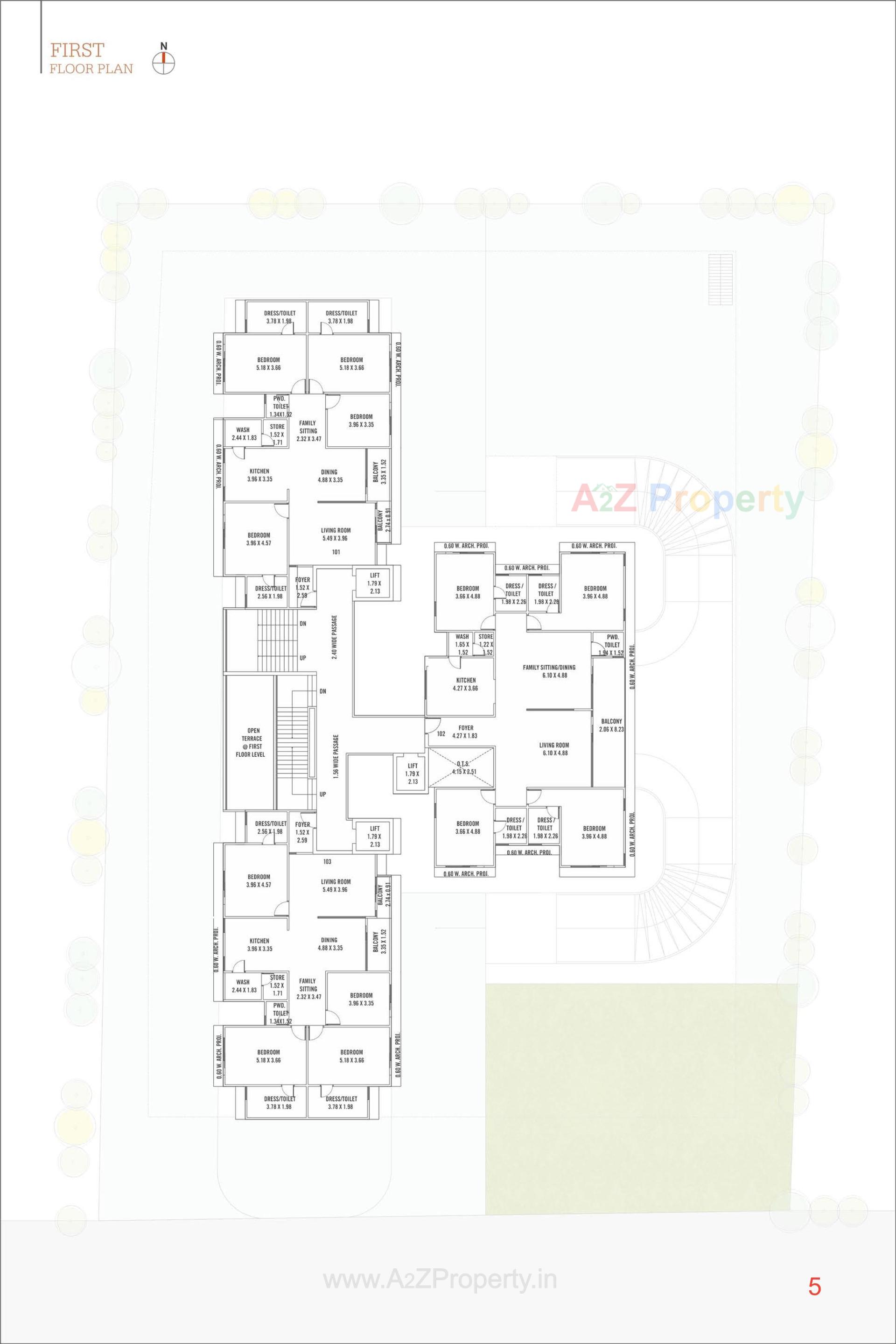 Layout of real estate project Madhuvan Impression located at Sevasi, Vadodara, Gujarat