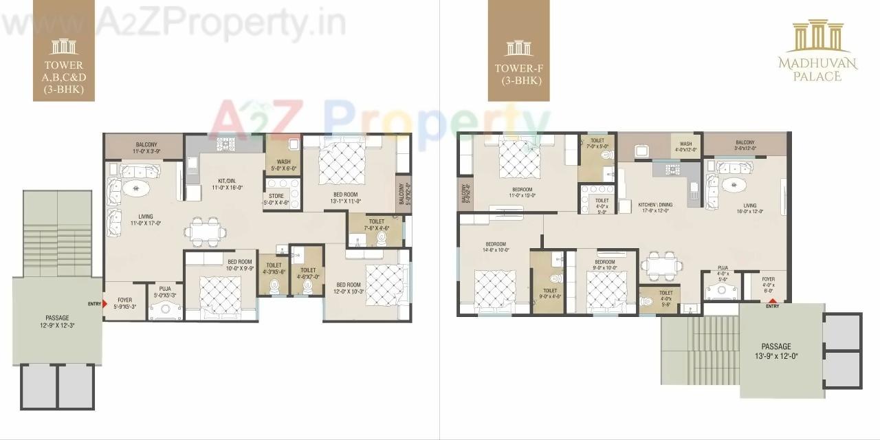 Layout of real estate project Madhuvan Palace located at Harni, Vadodara, Gujarat
