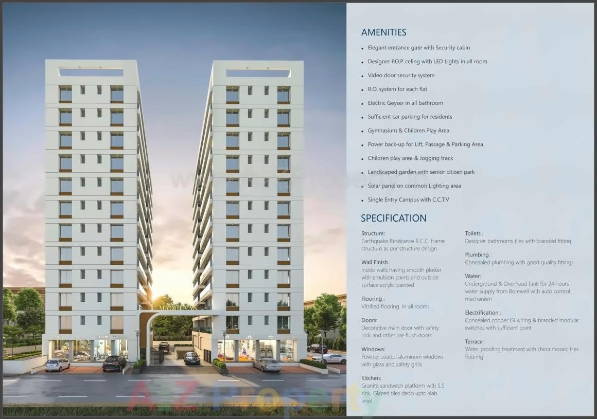  of real estate project Madhuvan Residency located at Dumad, Vadodara, Gujarat