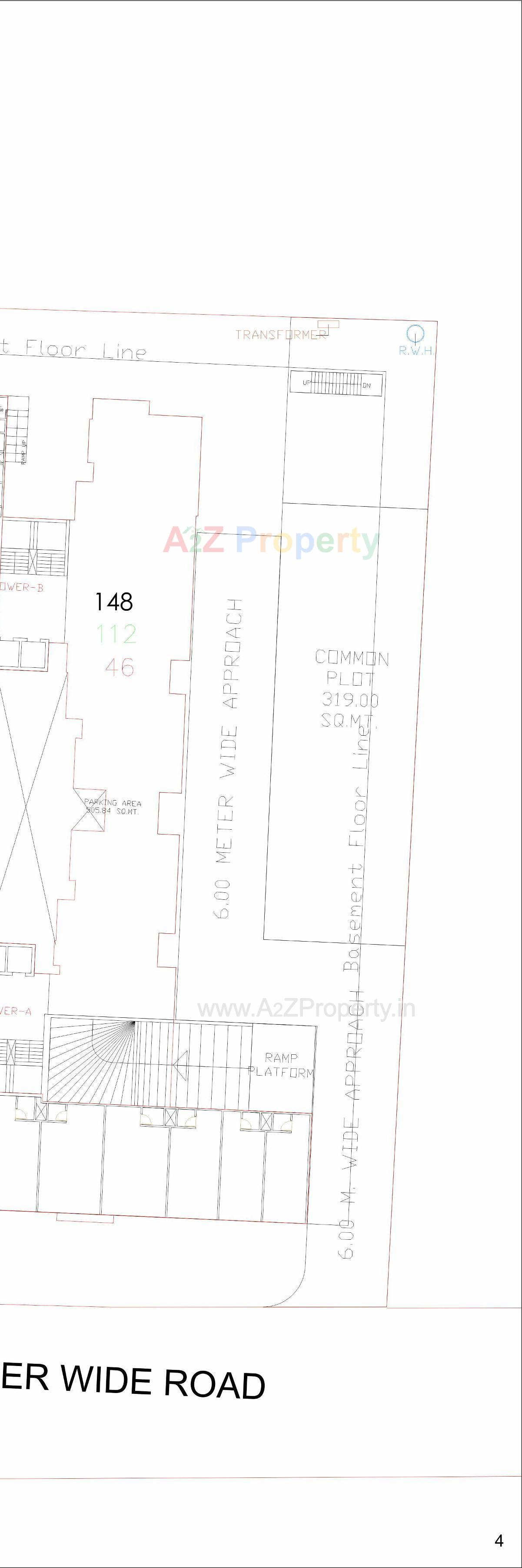 Layout of real estate project Madhuvan Space located at Harni, Vadodara, Gujarat