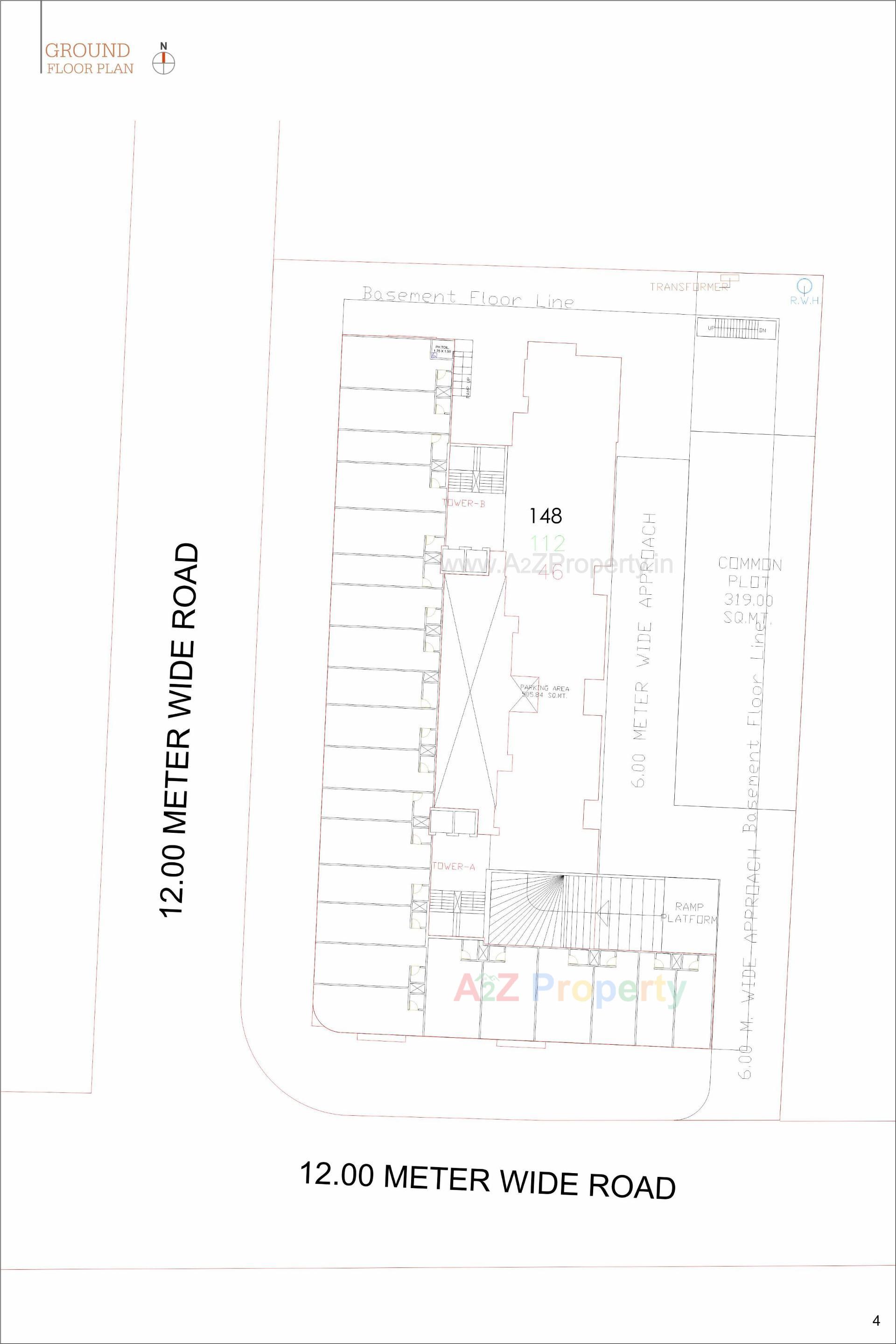 Layout of real estate project Madhuvan Space located at Harni, Vadodara, Gujarat