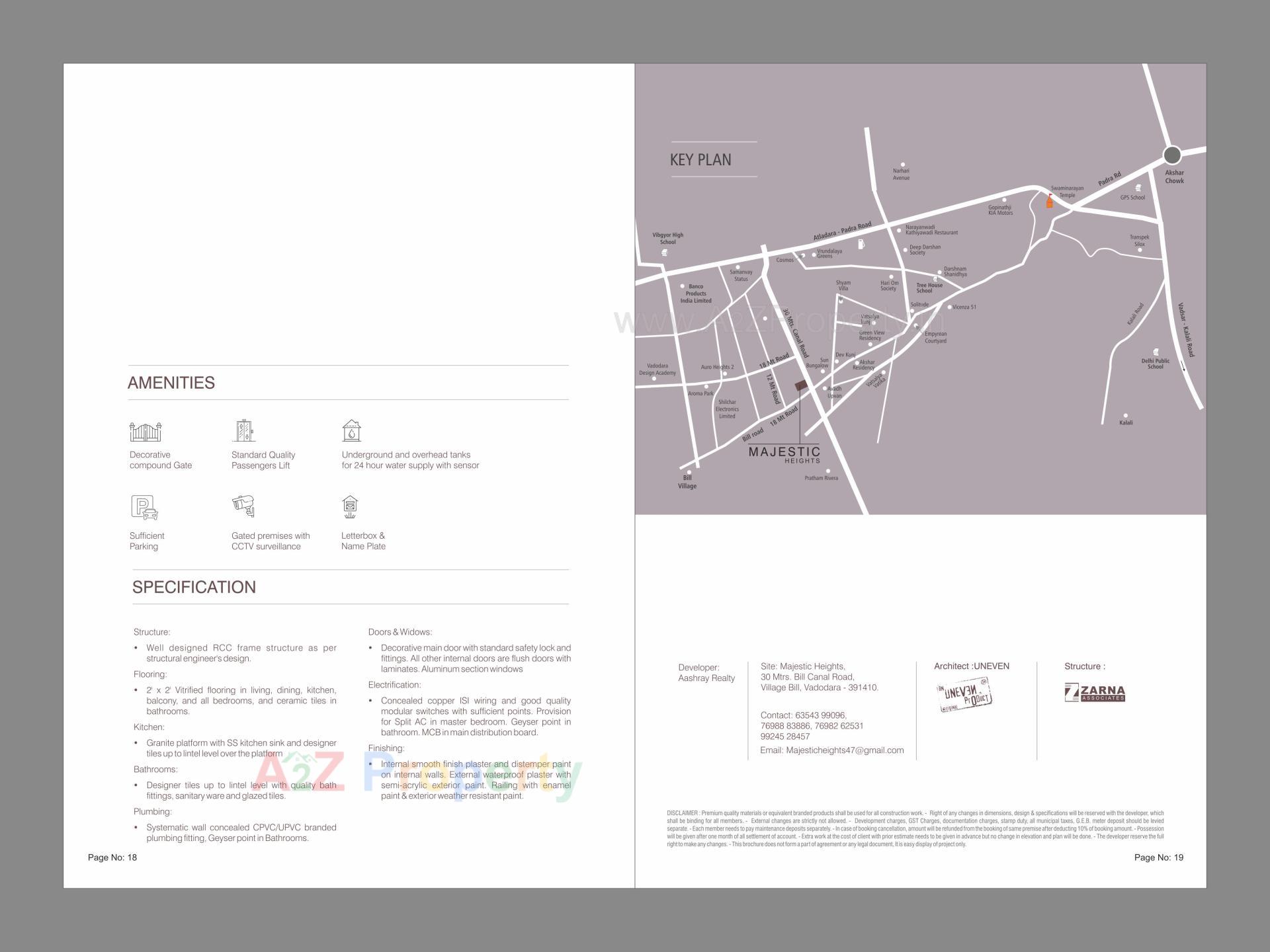  of real estate project Majestic Heights located at Bill, Vadodara, Gujarat