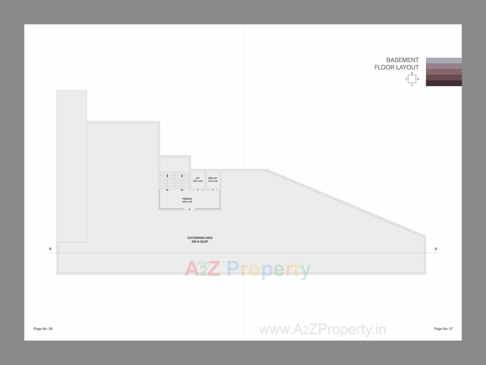 Layout of real estate project Majestic Heights located at Bill, Vadodara, Gujarat