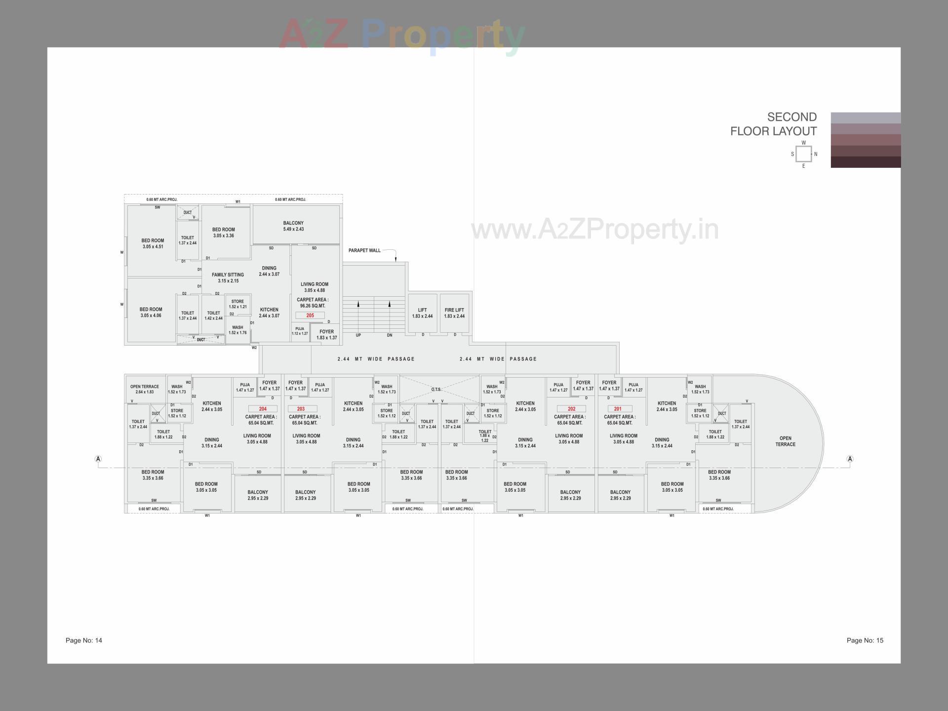 Layout of real estate project Majestic Heights located at Bill, Vadodara, Gujarat