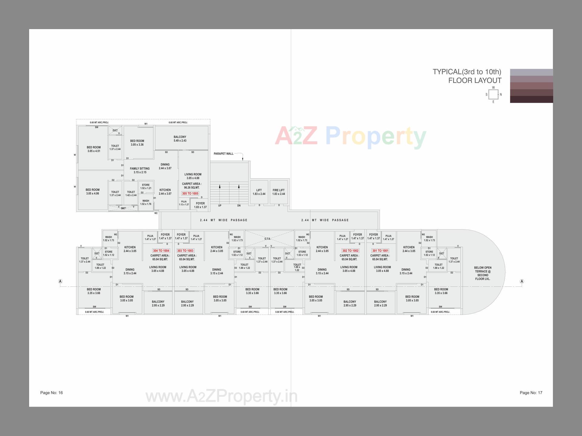 Layout of real estate project Majestic Heights located at Bill, Vadodara, Gujarat