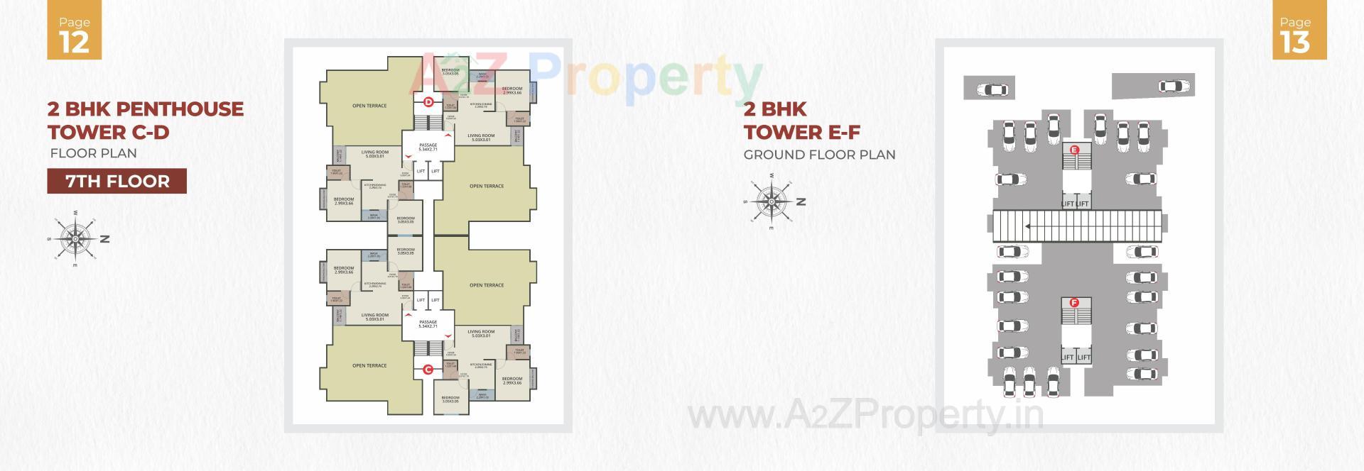 Layout of real estate project Malbar Gold located at Tarsali, Vadodara, Gujarat