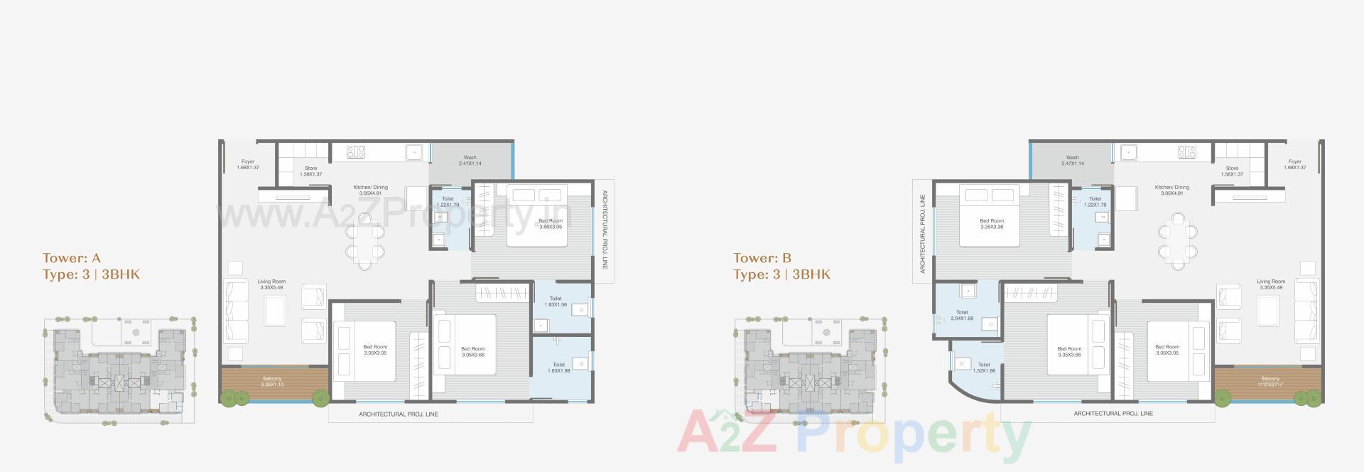Layout of real estate project Malbar Royal located at Bapod, Vadodara, Gujarat