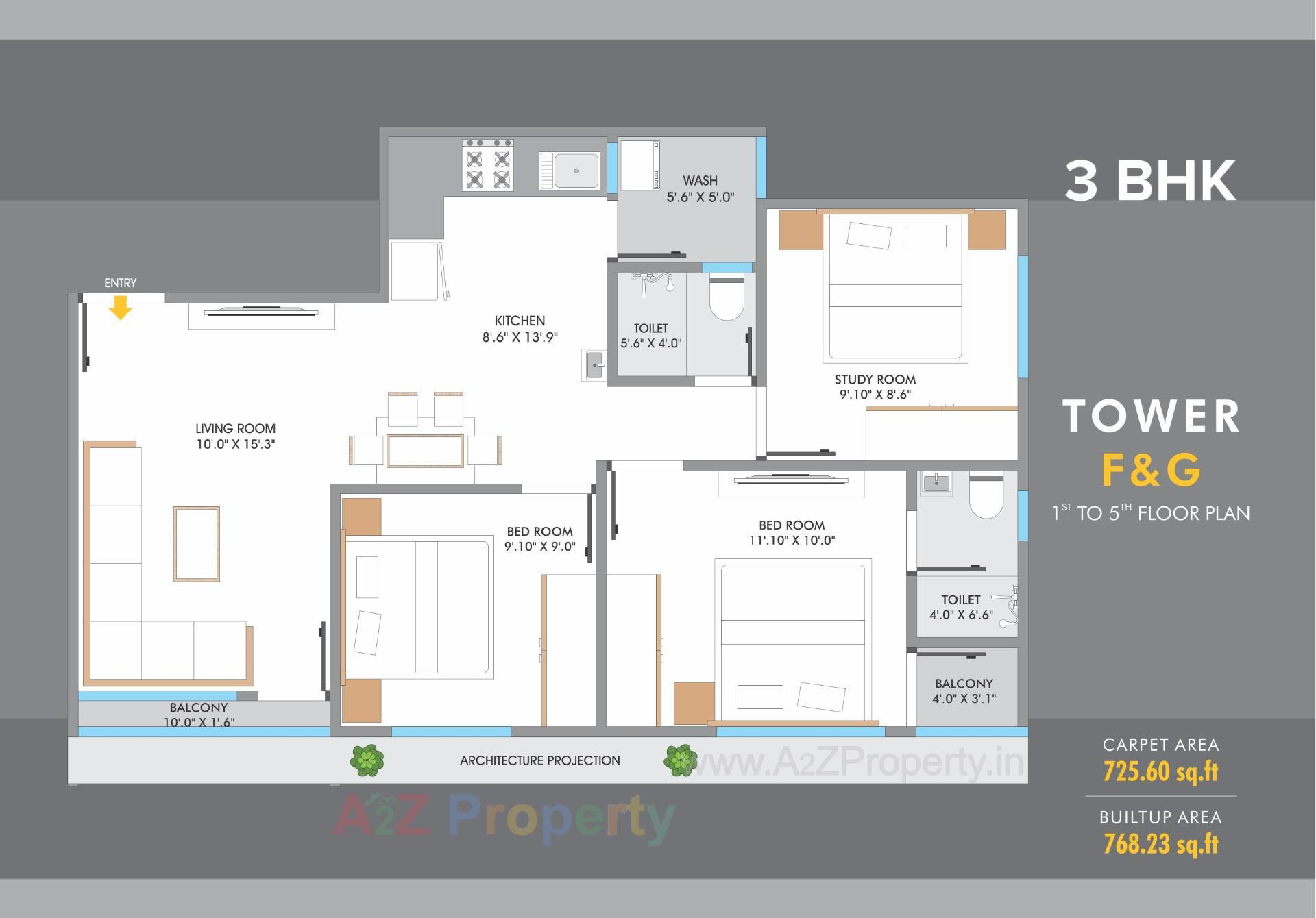 Layout of real estate project Malbar Valley located at Vadodara, Vadodara, Gujarat