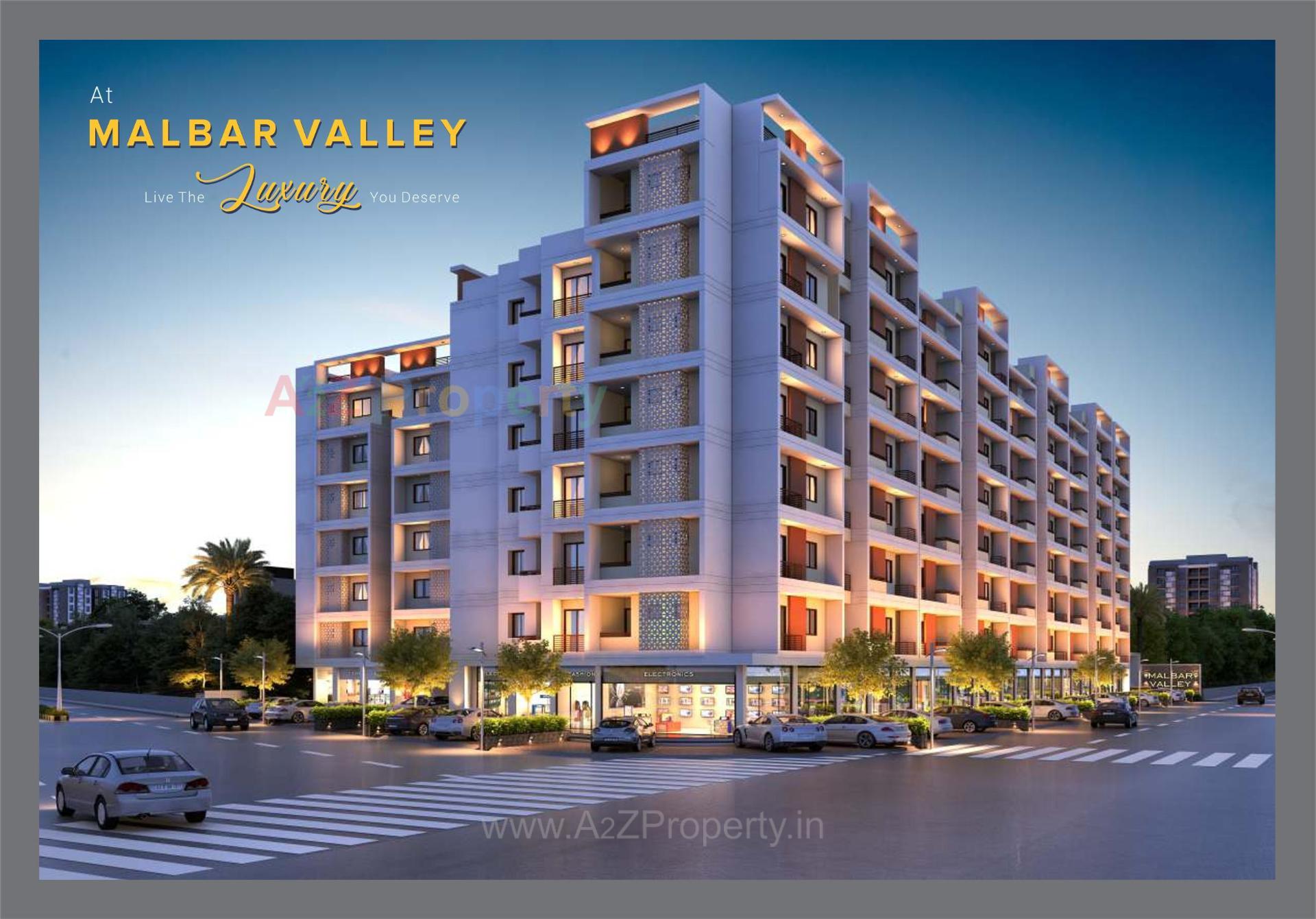 3D Elevation of real estate project Malbar Valley located at Vadodara, Vadodara, Gujarat