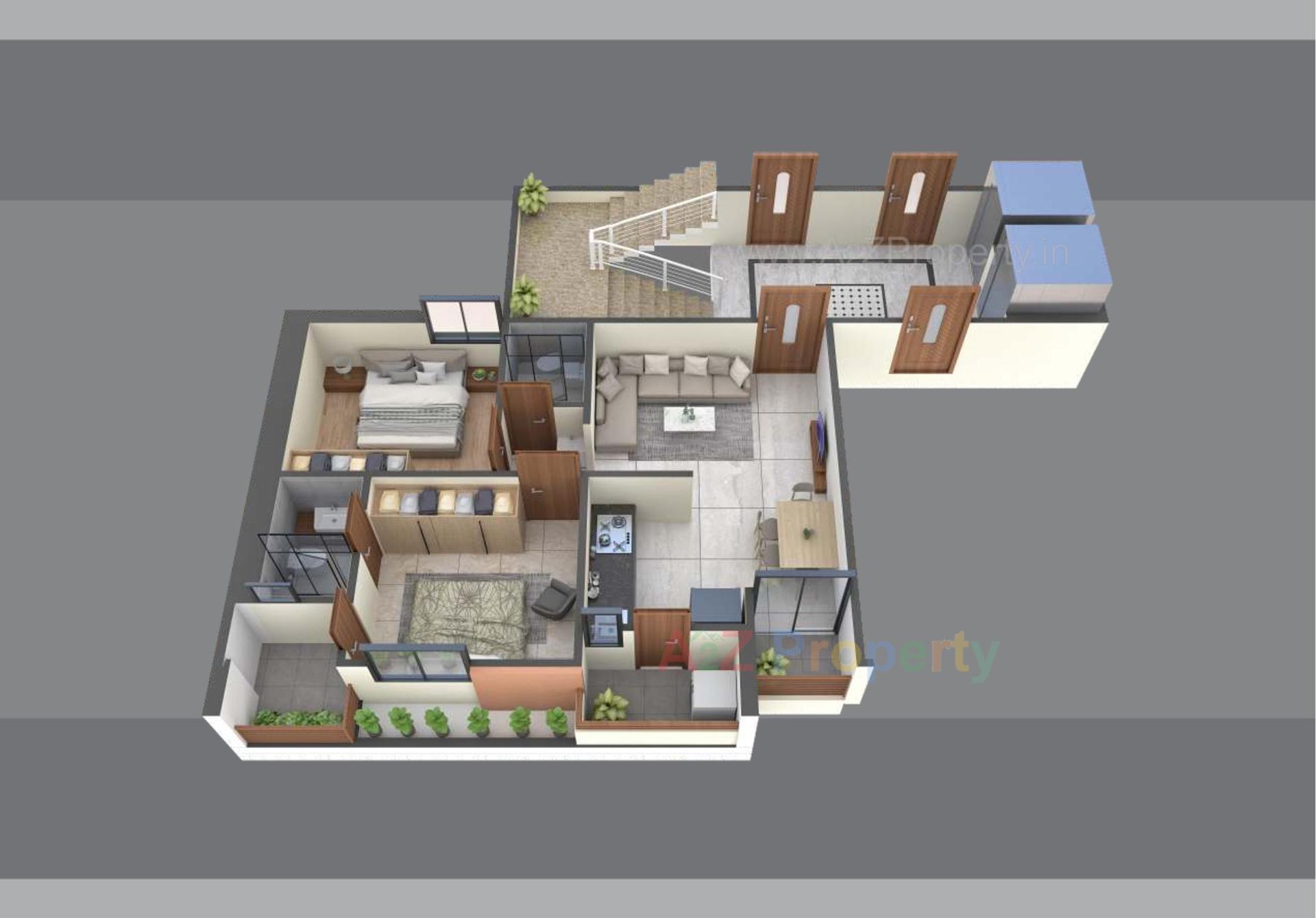 Layout of real estate project Malbar Valley located at Vadodara, Vadodara, Gujarat