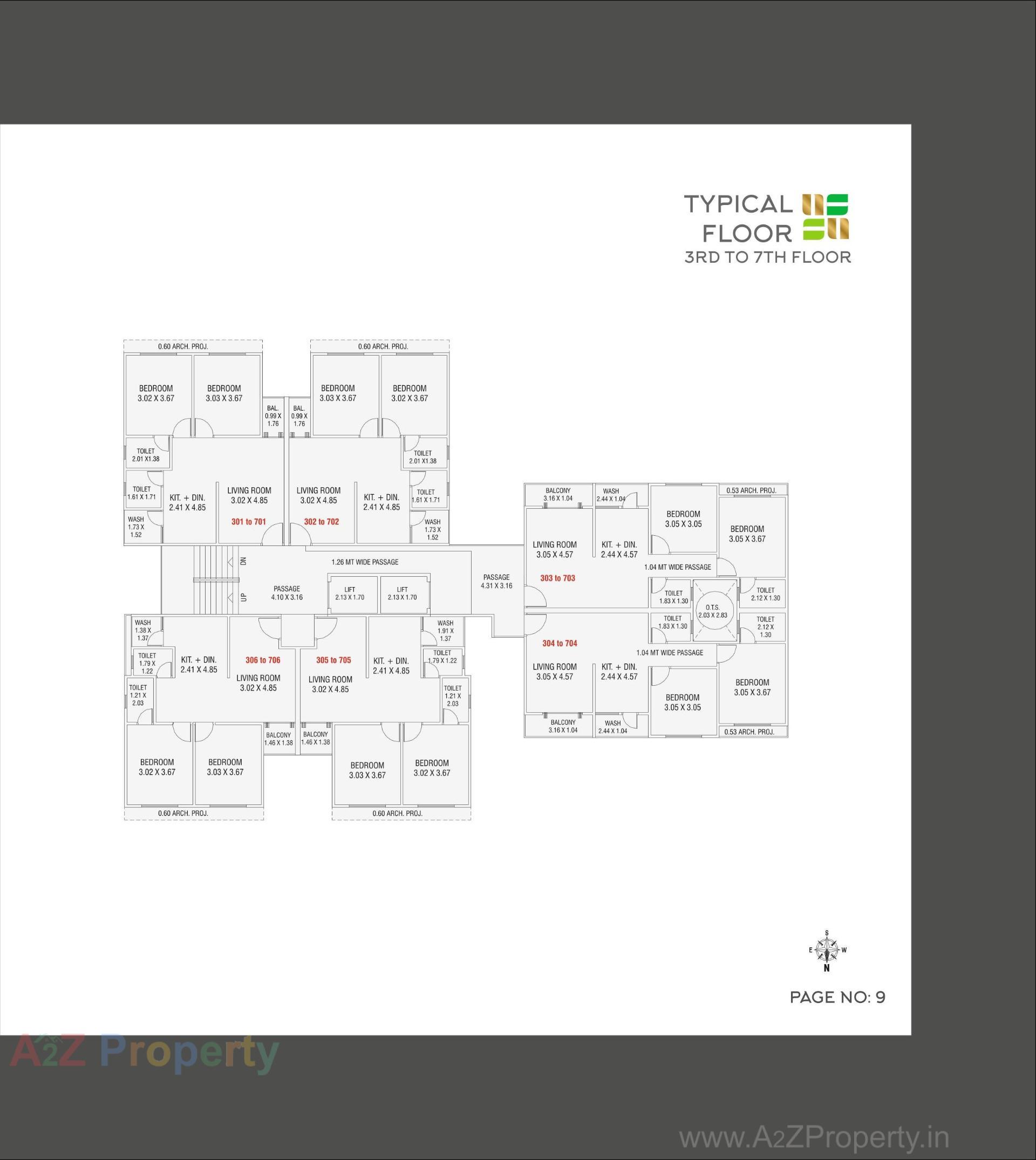 Layout of real estate project Mangalam Heights located at Gorva, Vadodara, Gujarat