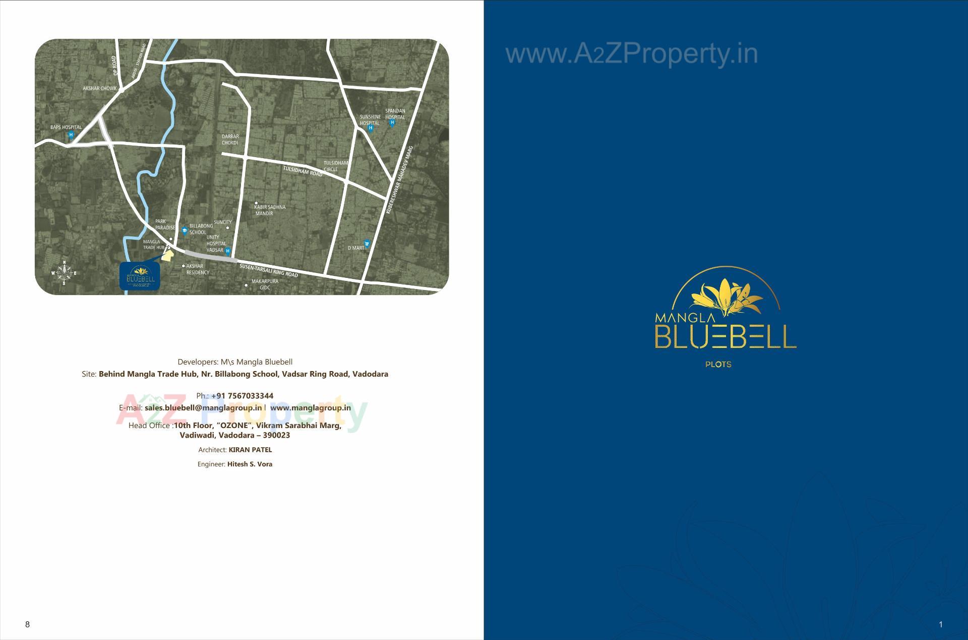  of real estate project Mangla Bluebell Plots located at Vadsar, Vadodara, Gujarat