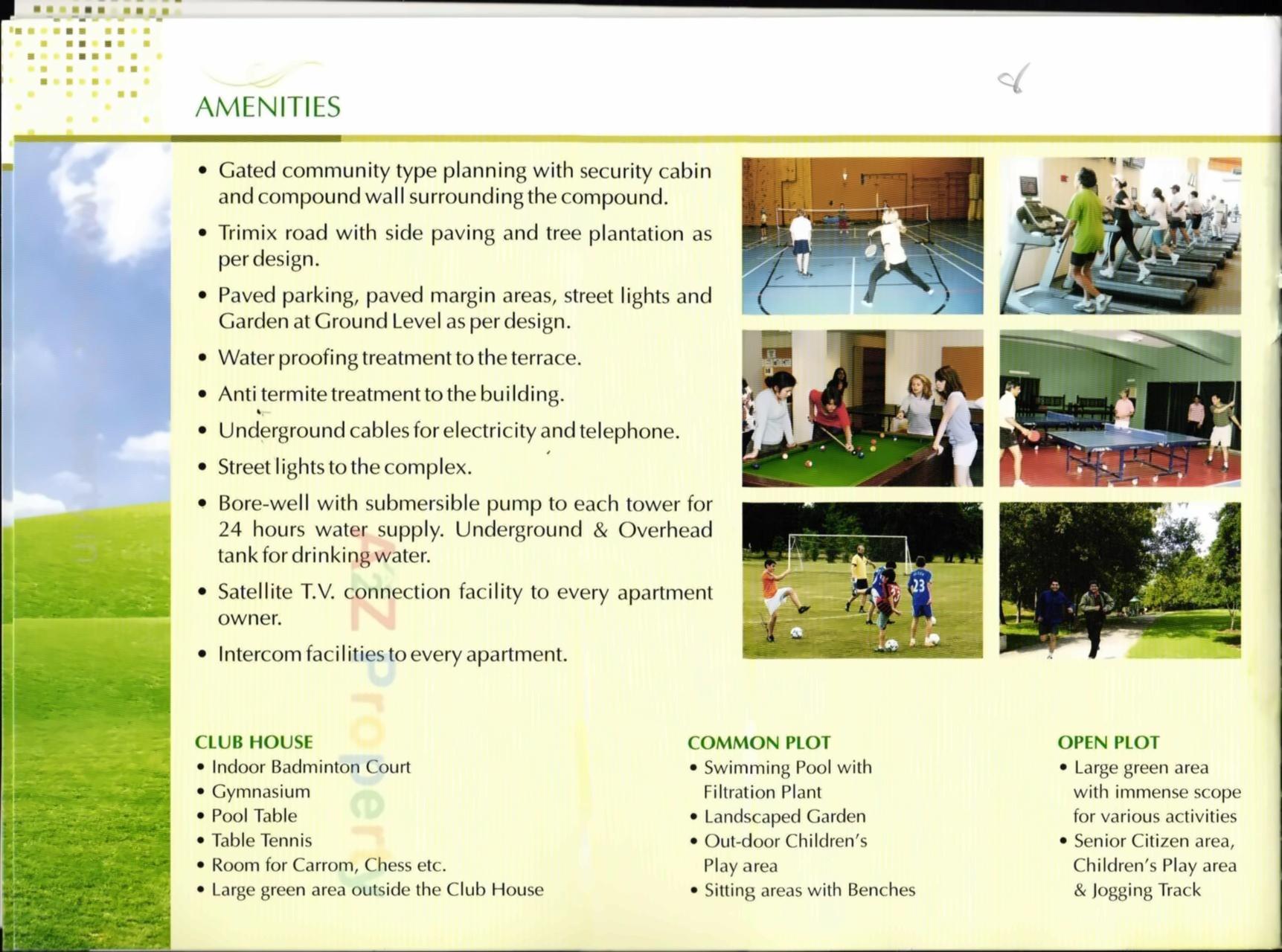 Amenities of Mangla Greens Project A 14 To A 17