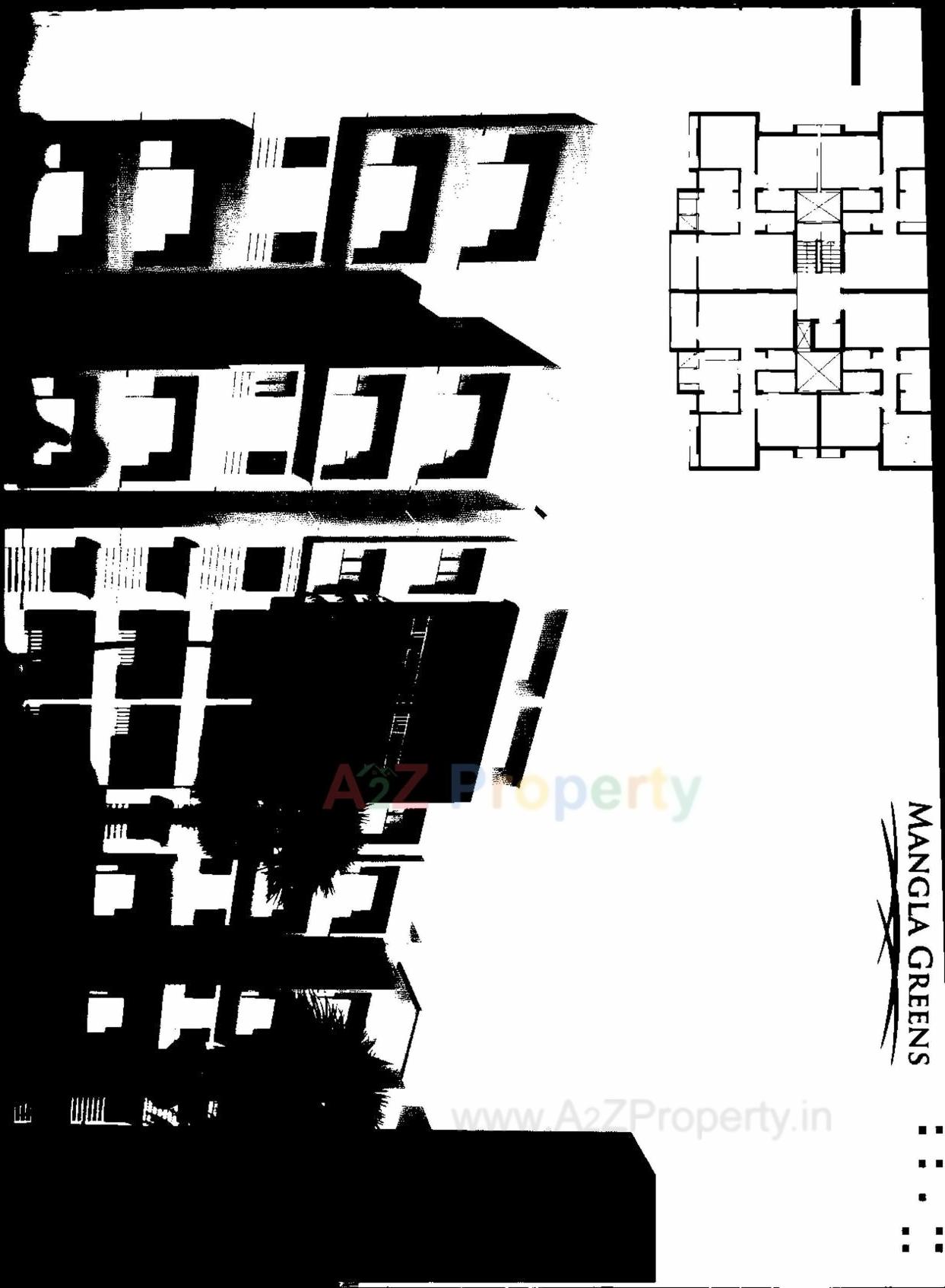 Layout of real estate project Mangla Greens (tower  A 7 To A 13, B 8, 9, 20, 21) located at Vadodara, Vadodara, Gujarat