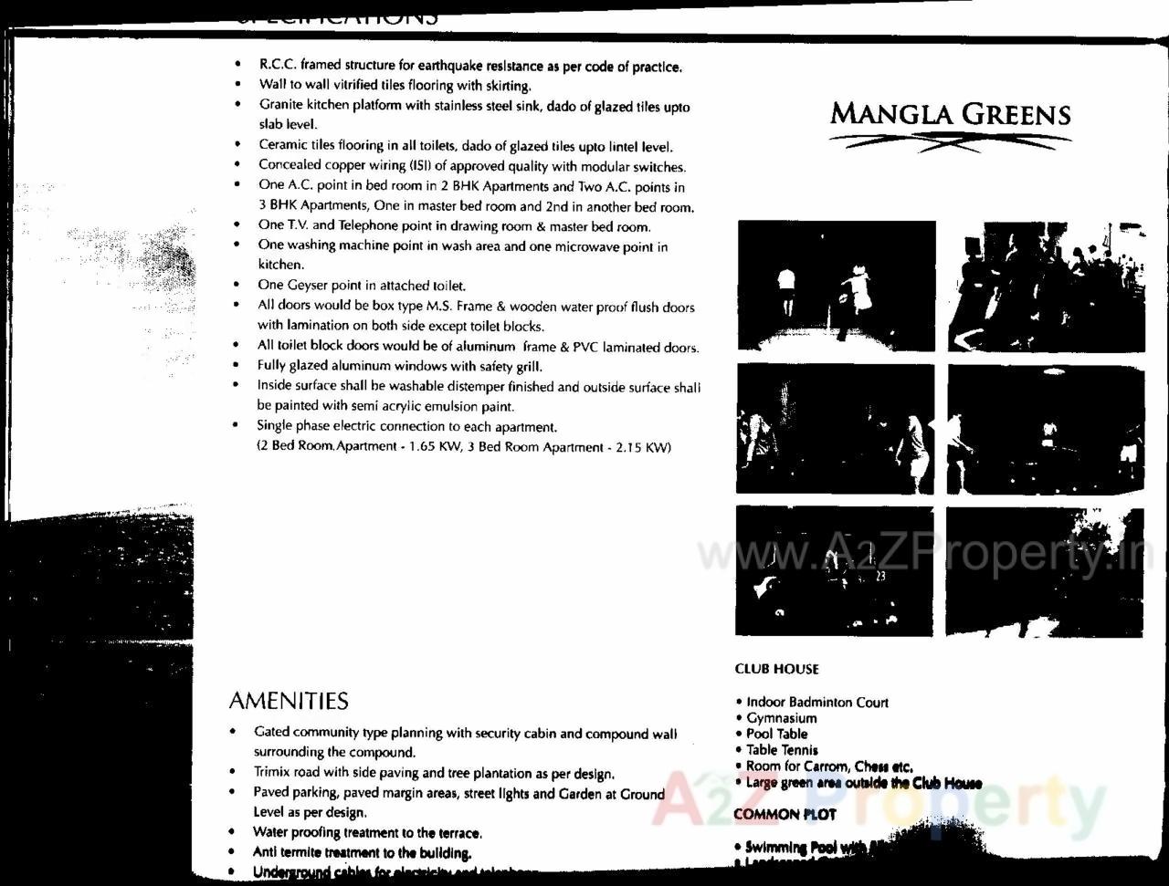  of real estate project Mangla Greens (tower  A 7 To A 13, B 8, 9, 20, 21) located at Vadodara, Vadodara, Gujarat