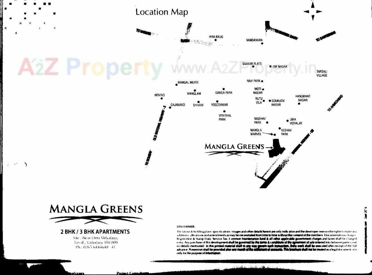  of real estate project Mangla Greens (tower  A 7 To A 13, B 8, 9, 20, 21) located at Vadodara, Vadodara, Gujarat