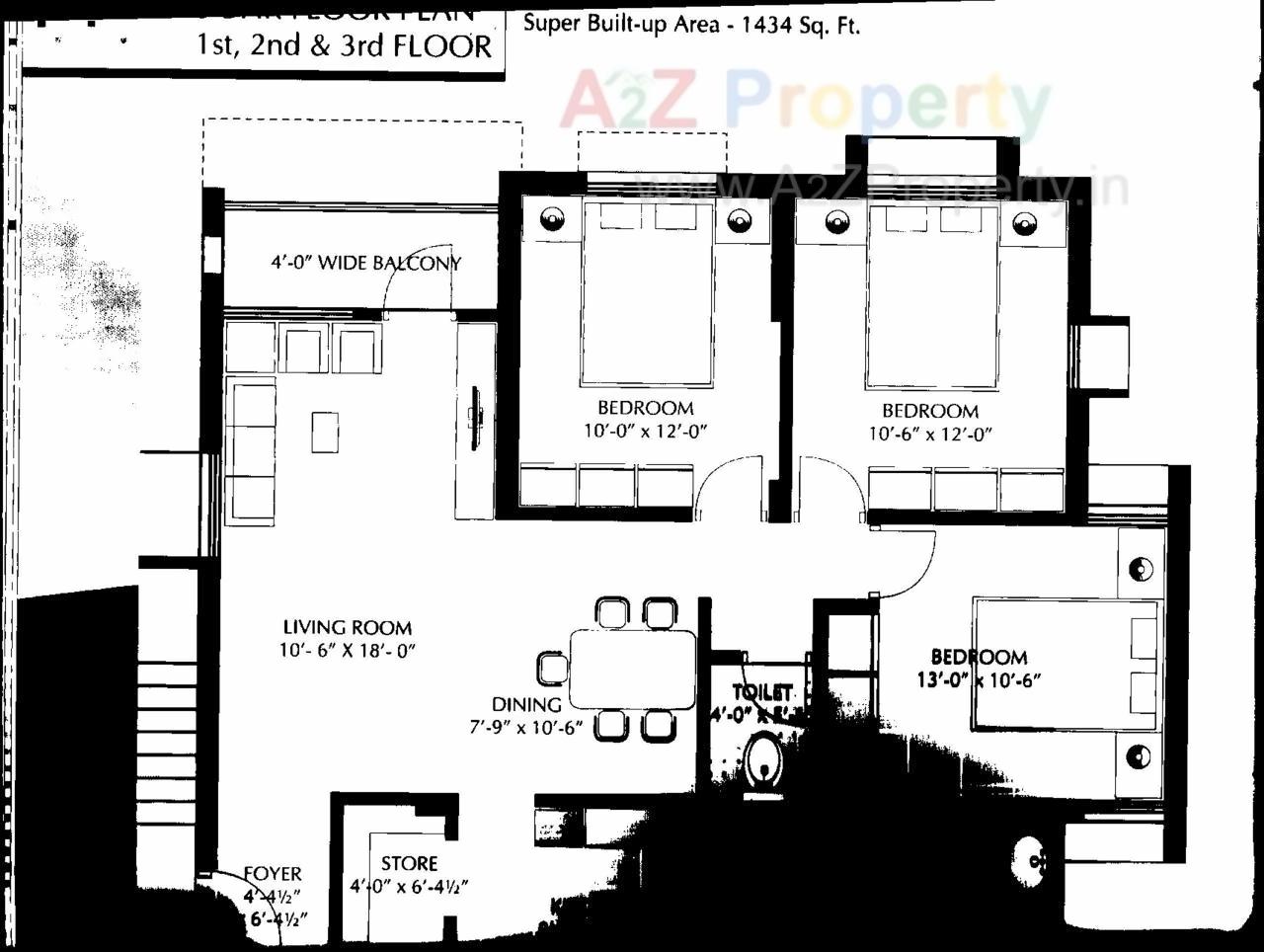 Layout of real estate project Mangla Greens (tower  A 7 To A 13, B 8, 9, 20, 21) located at Vadodara, Vadodara, Gujarat