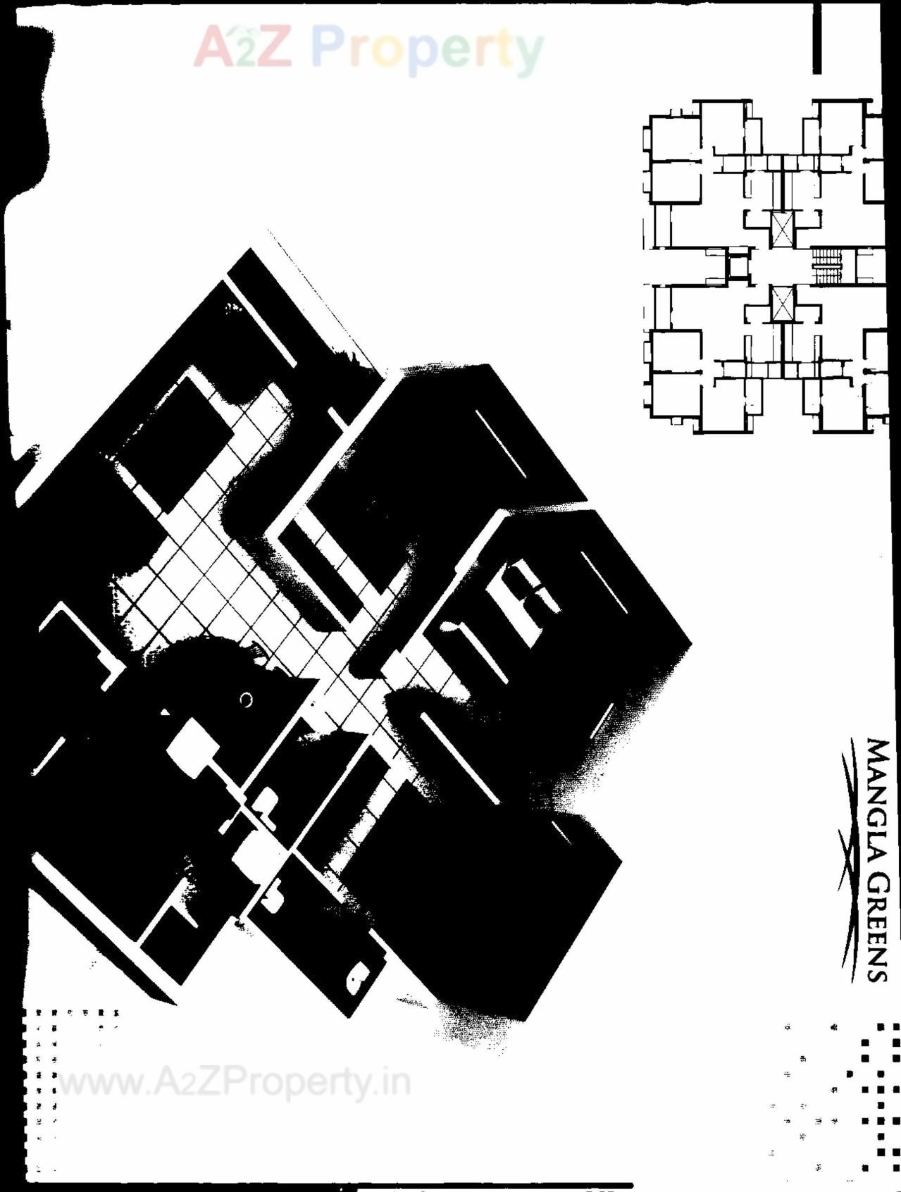Layout of real estate project Mangla Greens (tower  A 7 To A 13, B 8, 9, 20, 21) located at Vadodara, Vadodara, Gujarat