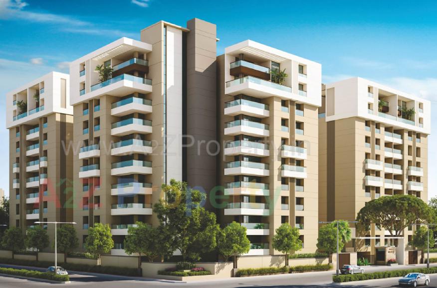 3D Elevation of real estate project Mangla Majesty located at Bhayli, Vadodara, Gujarat
