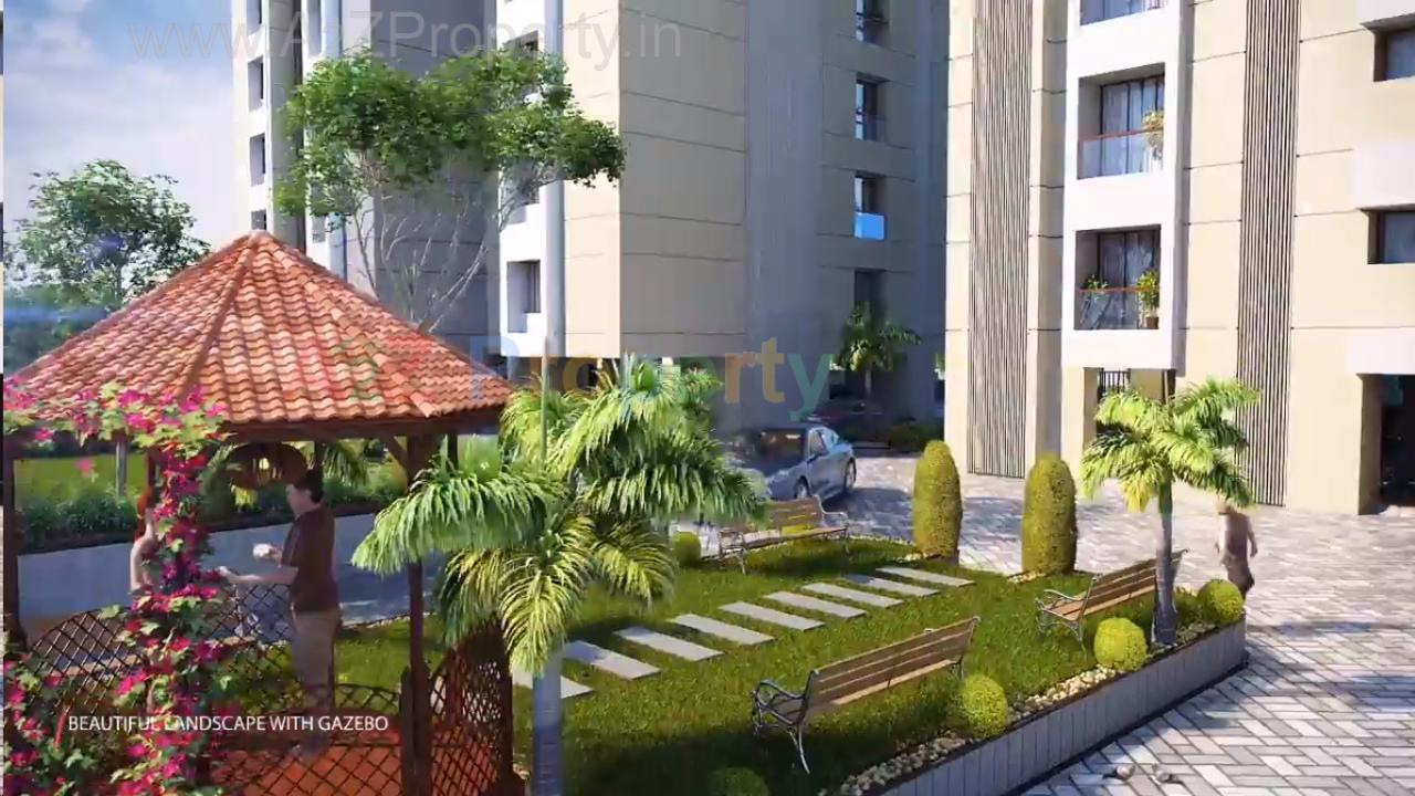 3D Elevation of real estate project Mangla Majesty located at Bhayli, Vadodara, Gujarat