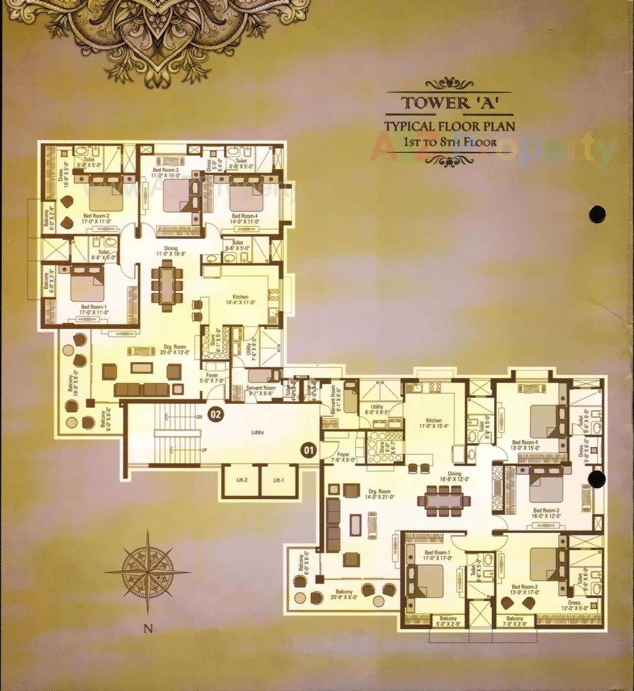 Layout of real estate project Mangla Majesty located at Bhayli, Vadodara, Gujarat