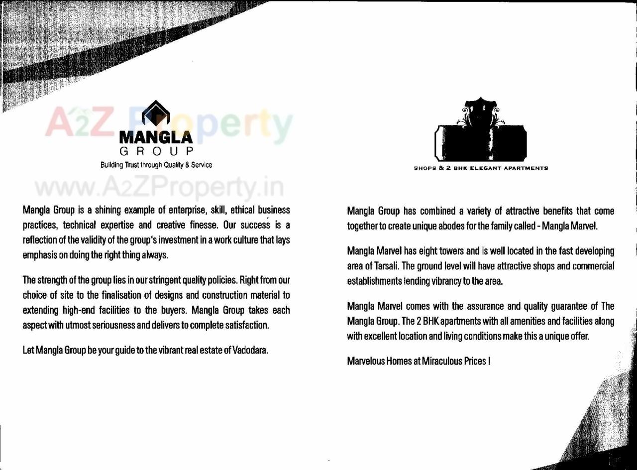 of real estate project Mangla Marvel Tower B 1, B 2, located at Tarsali, Vadodara, Gujarat