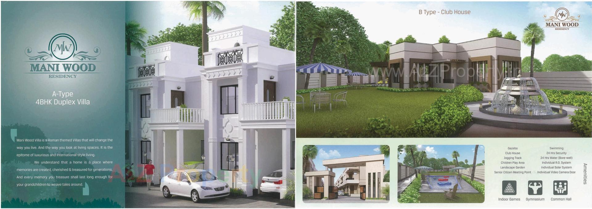 3D Elevation of real estate project Maniwood Residency located at Undera, Vadodara, Gujarat