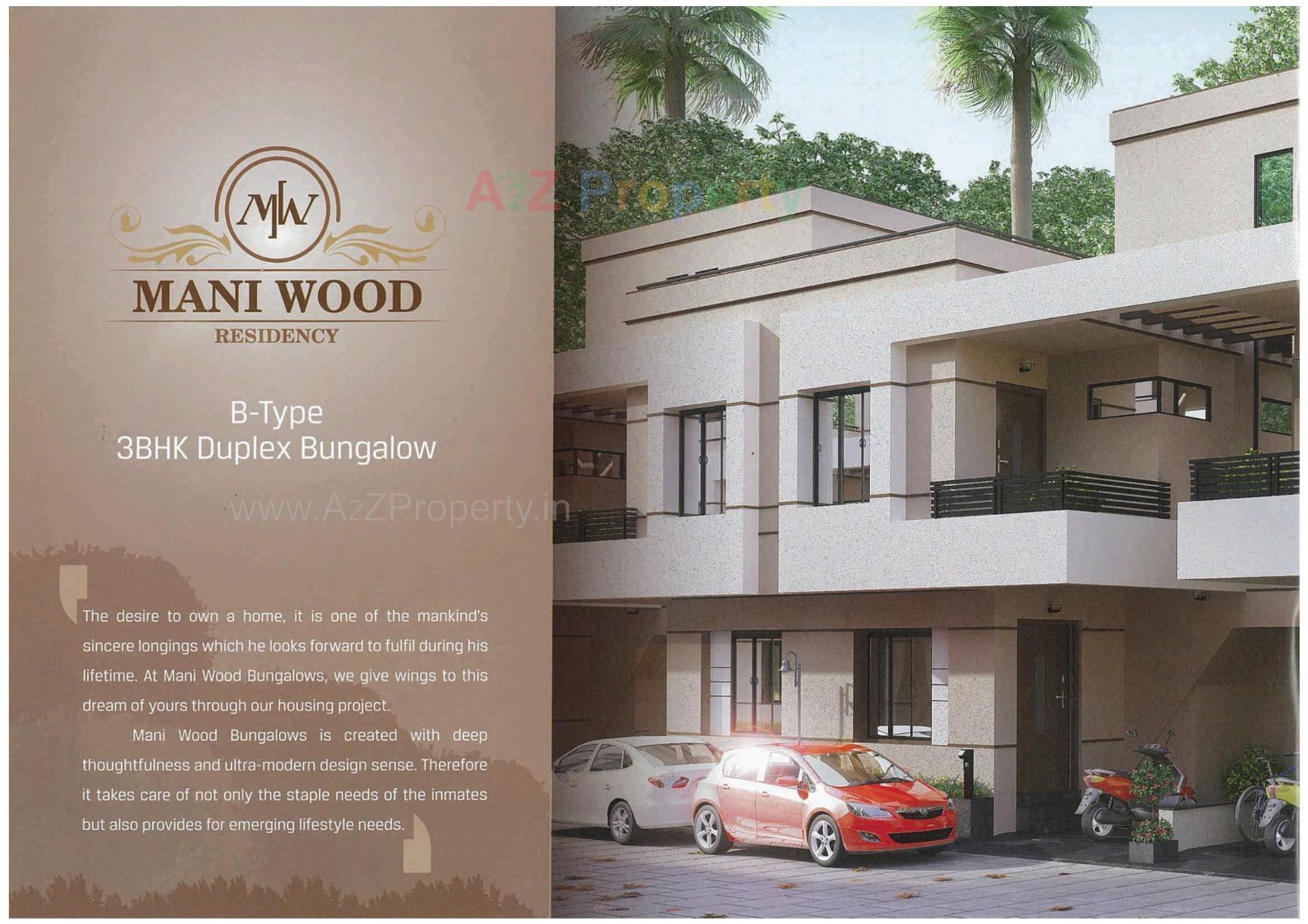 3D Elevation of real estate project Maniwood Residency located at Undera, Vadodara, Gujarat