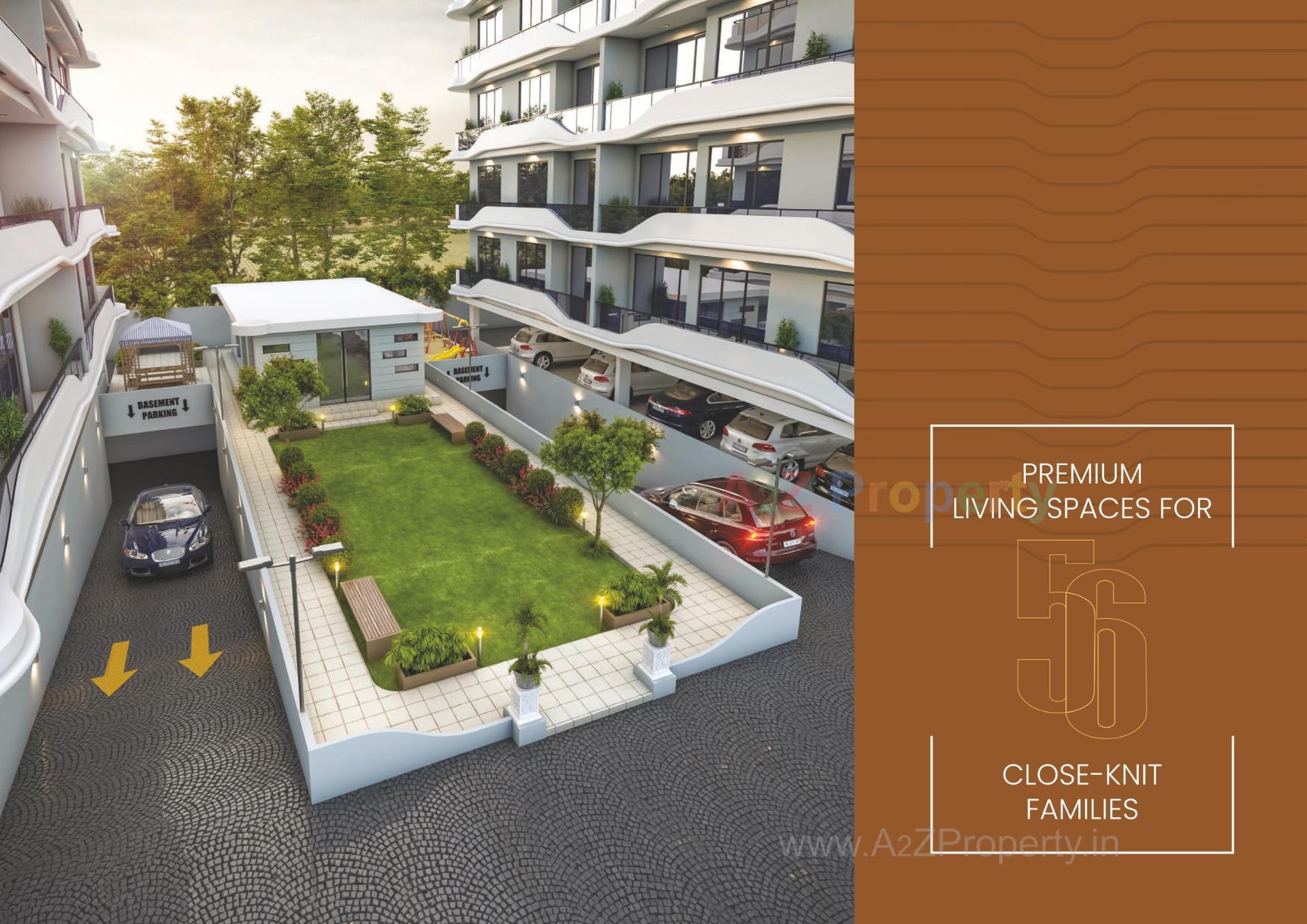 3D Elevation of real estate project Manorath located at Bhayali, Vadodara, Gujarat