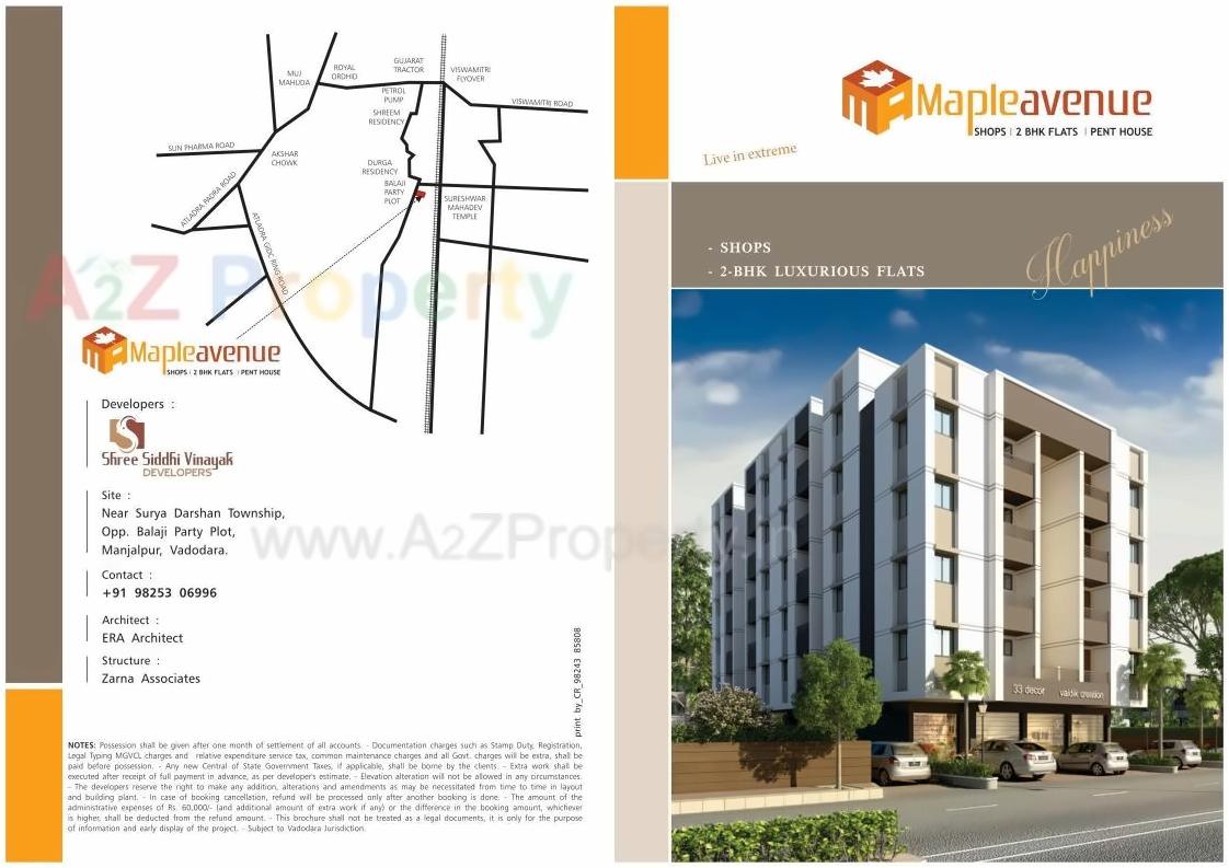  of real estate project Maple Avenue located at Manjalpur, Vadodara, Gujarat