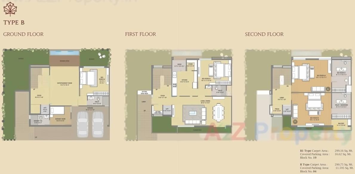 Layout of real estate project Maple Homes located at Gotri, Vadodara, Gujarat