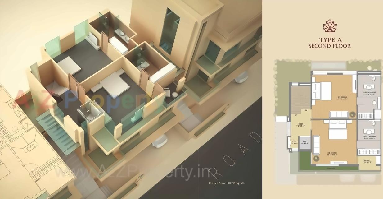 Layout of real estate project Maple Homes located at Gotri, Vadodara, Gujarat