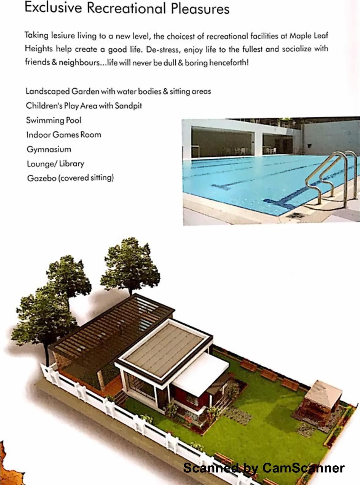 3D Elevation of real estate project Maple Leaf Heights located at Bhayli, Vadodara, Gujarat