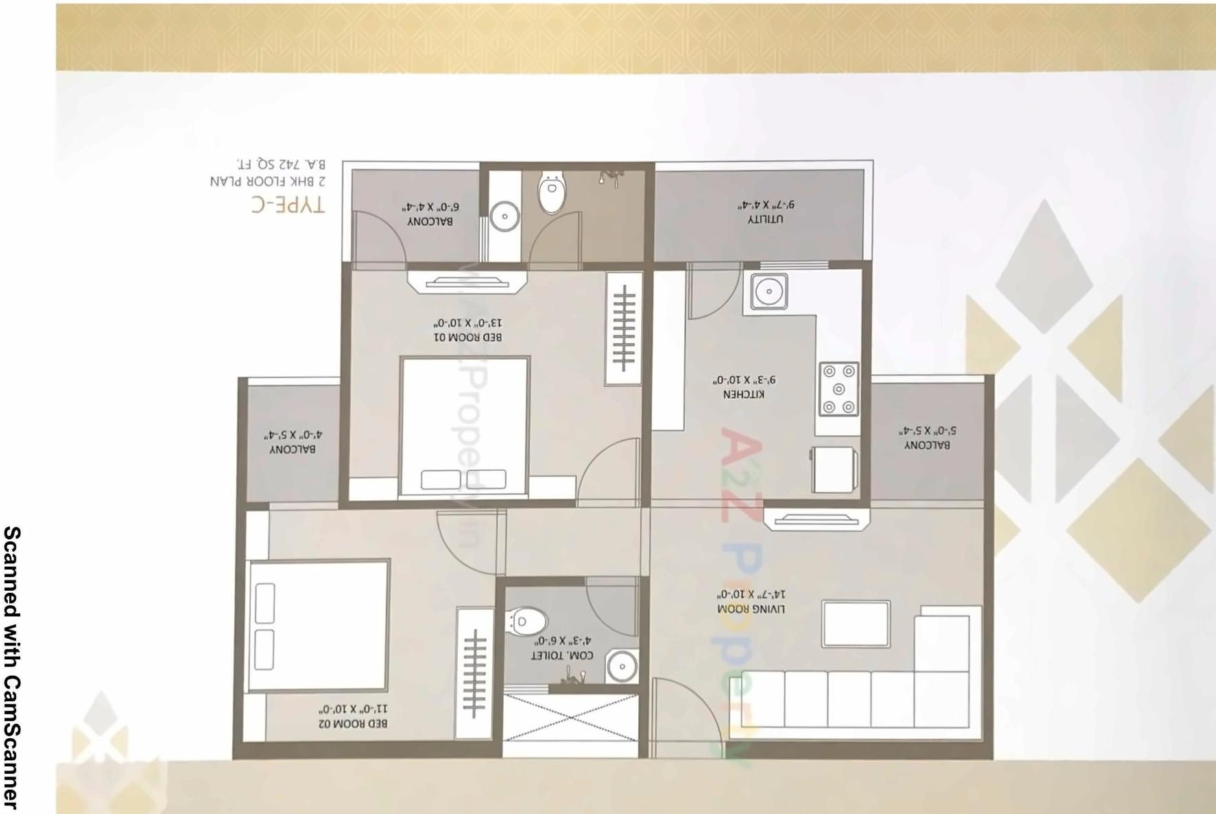 Layout of real estate project Maple Vista located at Atladara, Vadodara, Gujarat