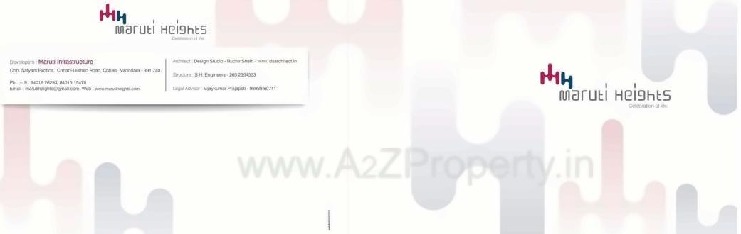  of real estate project Maruti Heights located at Chhani, Vadodara, Gujarat