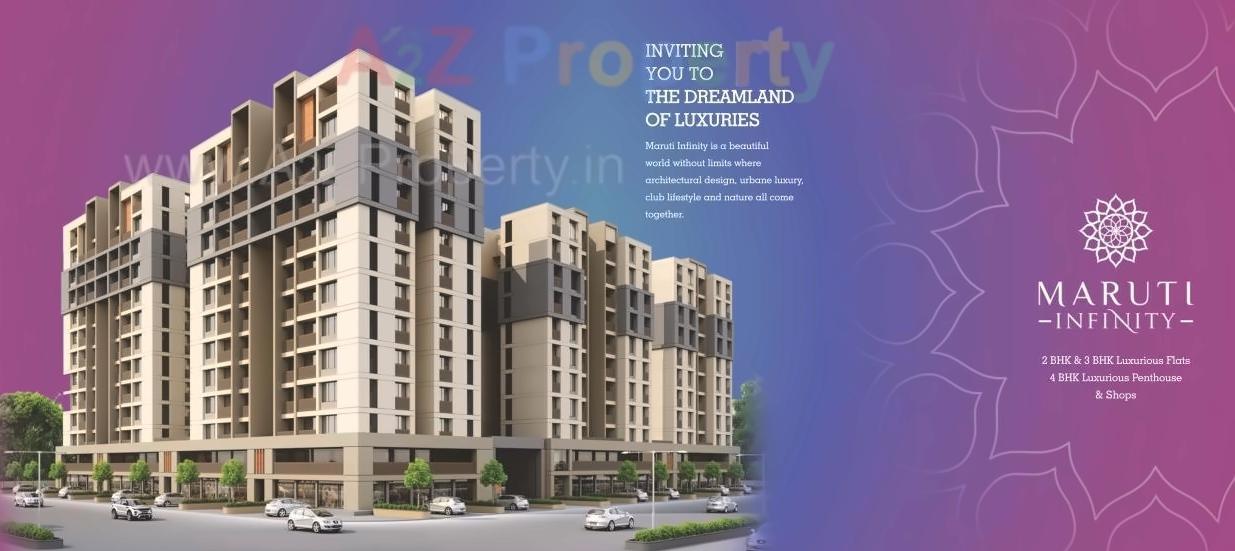 3D Elevation of real estate project Maruti Infinity located at Chhani, Vadodara, Gujarat