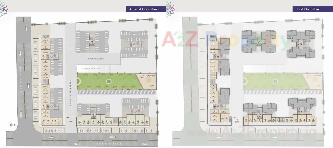Layout of real estate project Maruti Infinity located at Chhani, Vadodara, Gujarat