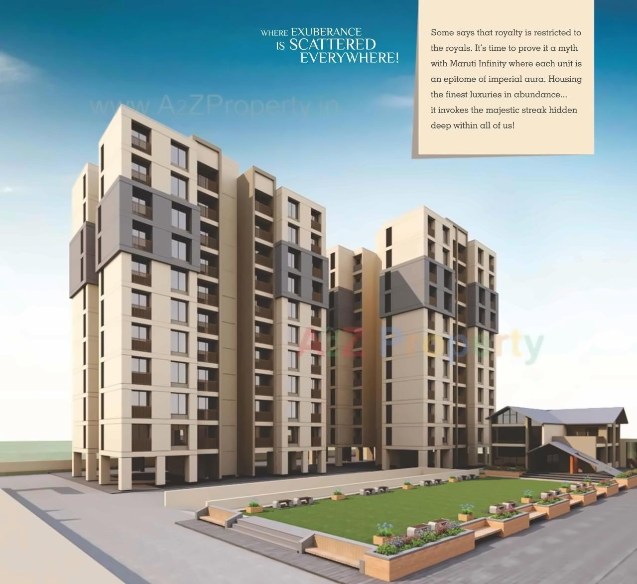 3D Elevation of real estate project Maruti Infinity located at Chhani, Vadodara, Gujarat