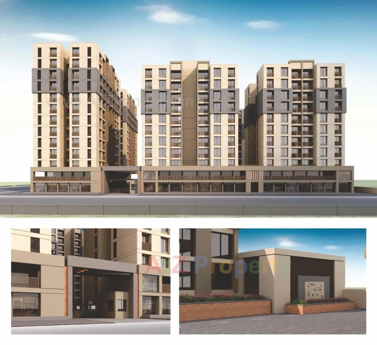 3D Elevation of real estate project Maruti Infinity located at Chhani, Vadodara, Gujarat