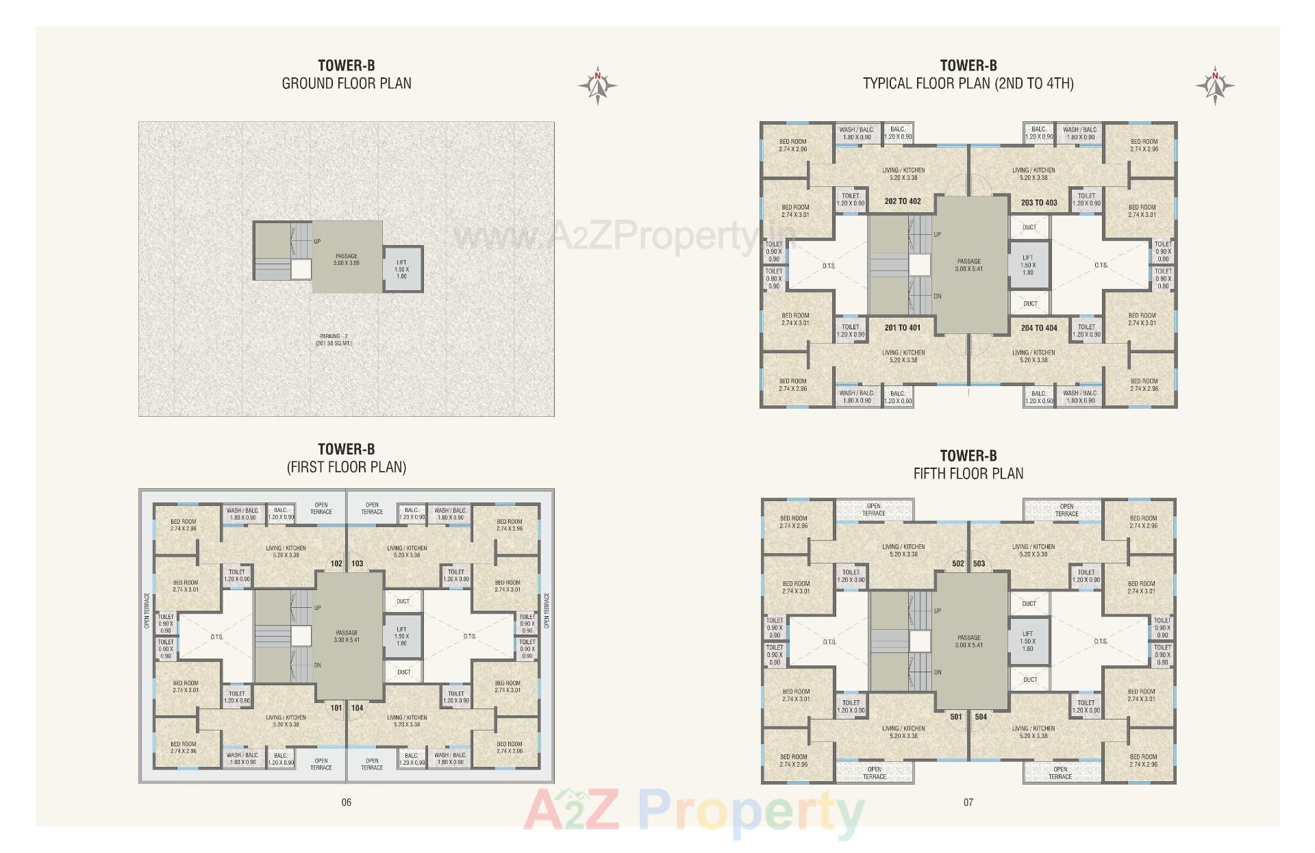 Layout of real estate project Maruti Nandan Residency located at Nizampura, Vadodara, Gujarat